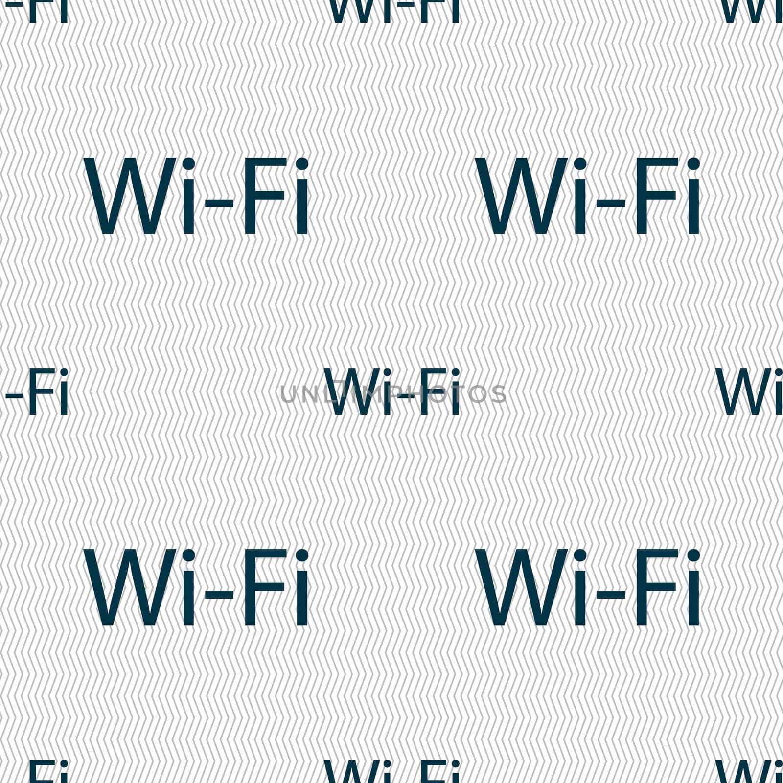 Free wifi sign. Wi-fi symbol. Wireless Network icon. Seamless abstract background with geometric shapes. illustration