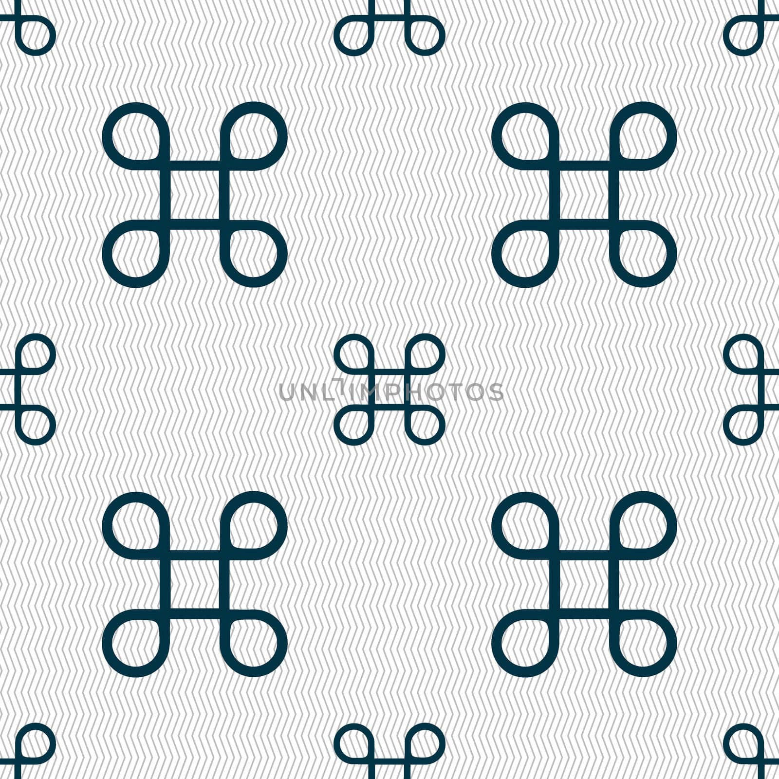 Keyboard Maestro icon. Seamless abstract background with geometric shapes. illustration