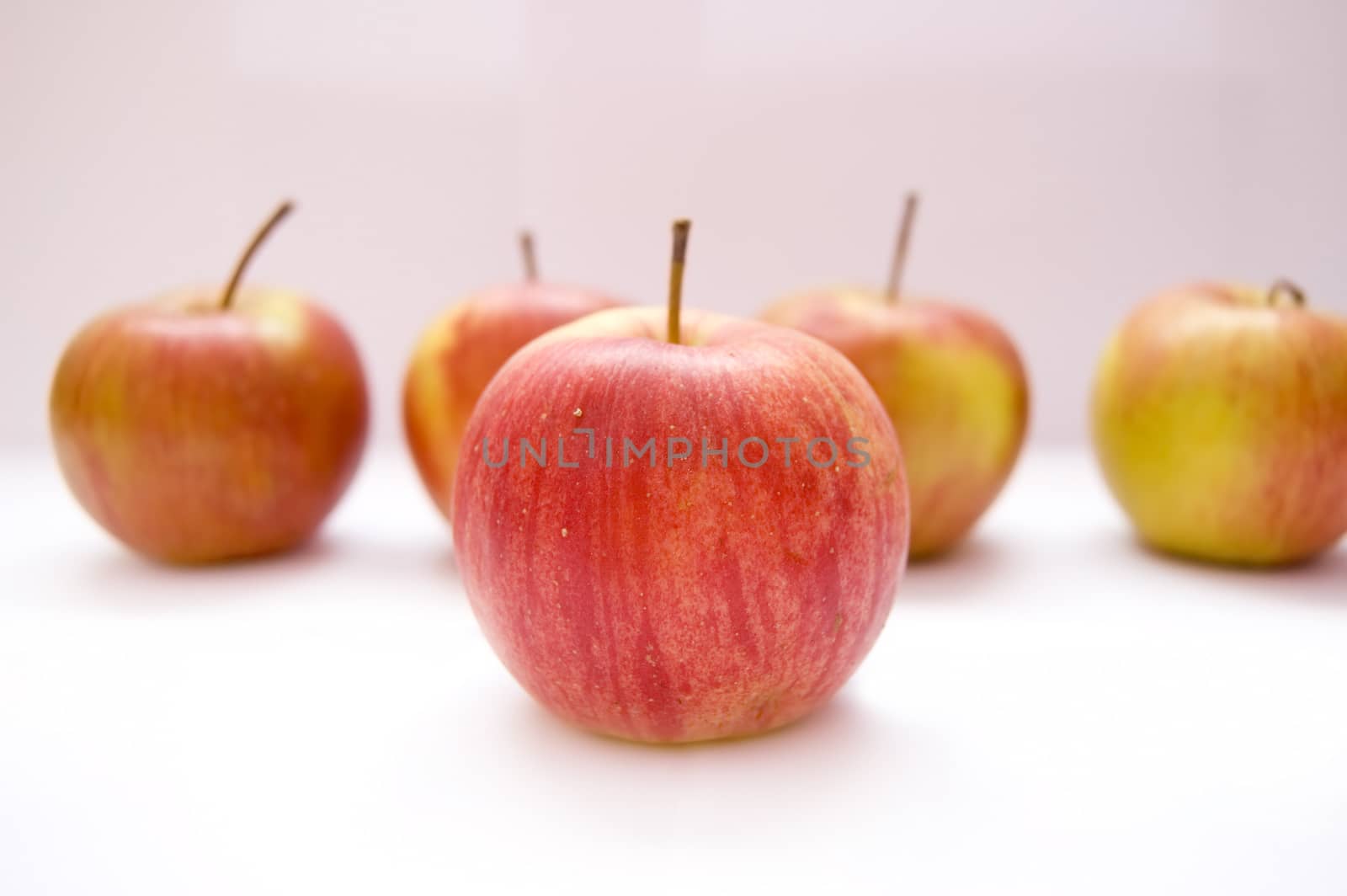 Apples conceptual image. Apples on isolated background.