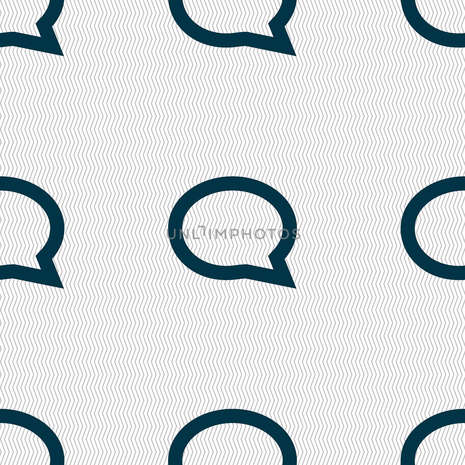 Speech bubble icons. Think cloud symbols. Seamless abstract background with geometric shapes.  by serhii_lohvyniuk