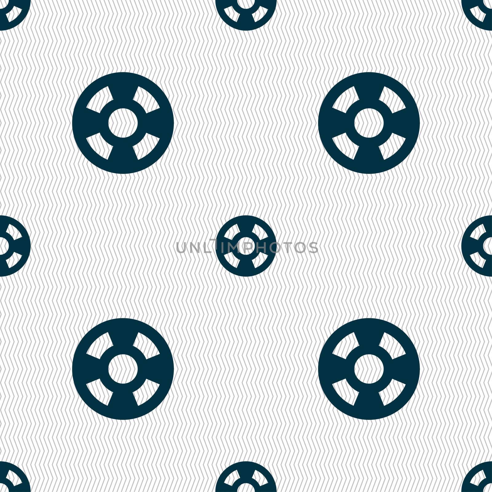 film icon sign. Seamless pattern with geometric texture.  by serhii_lohvyniuk