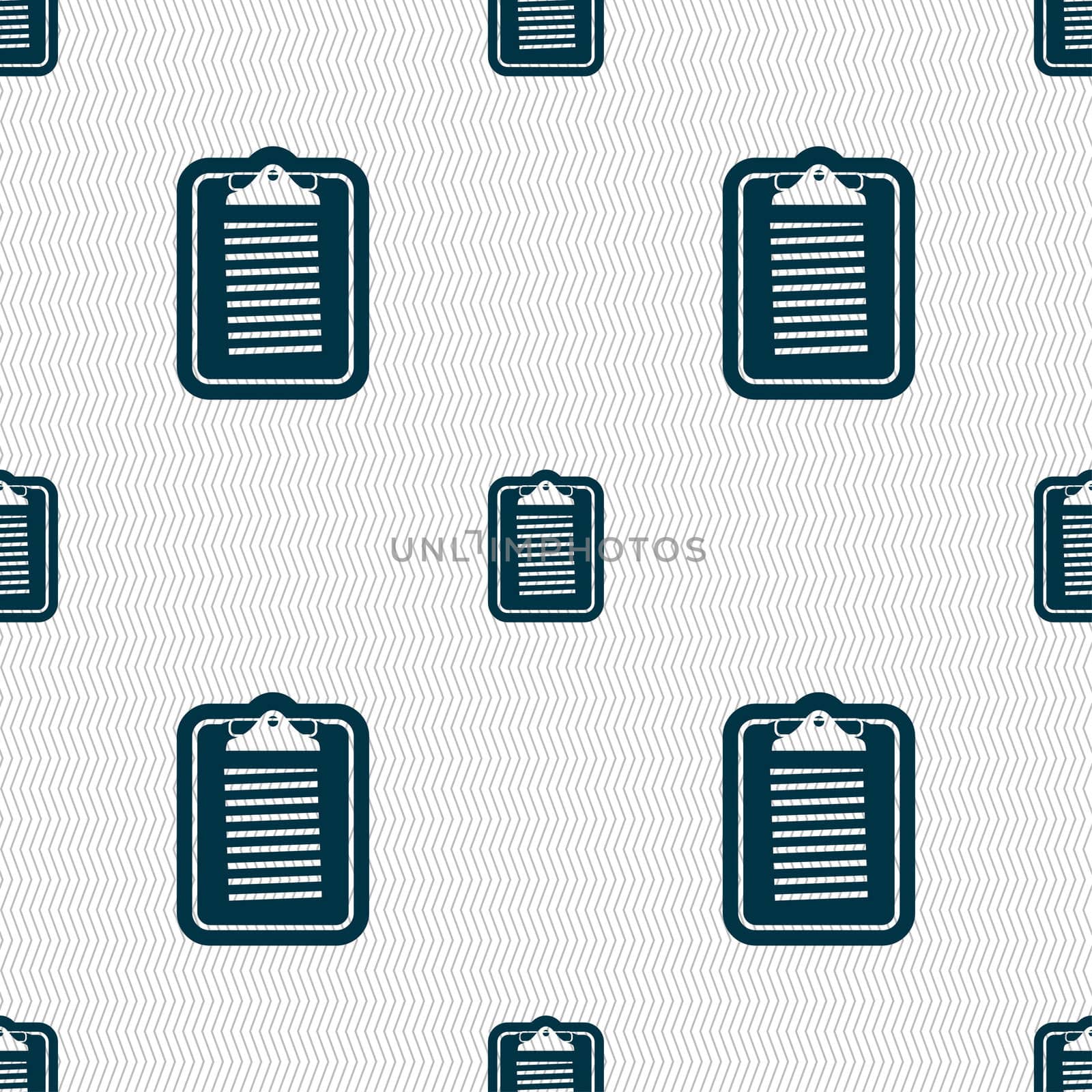 Text file icon sign. Seamless pattern with geometric texture.  by serhii_lohvyniuk