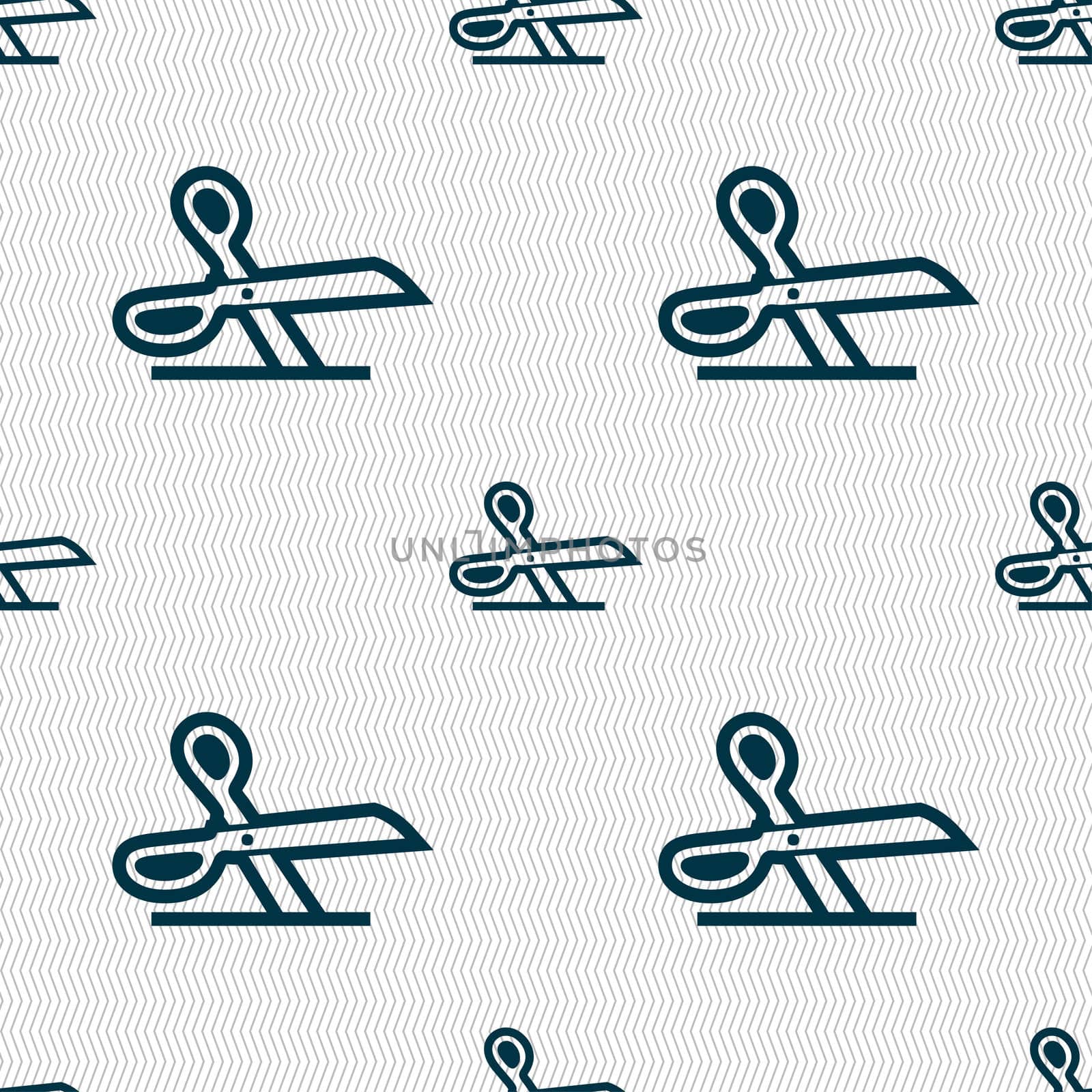 scissors icon sign. Seamless pattern with geometric texture.  by serhii_lohvyniuk