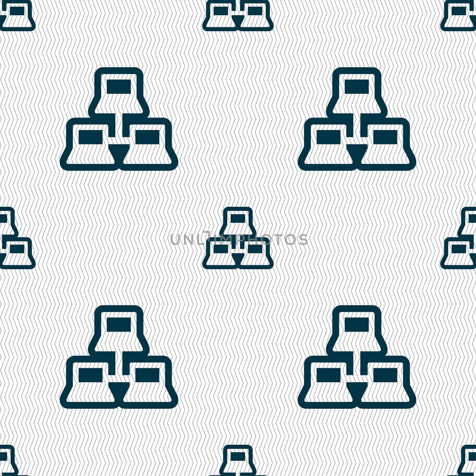 local area network icon sign. Seamless pattern with geometric texture. illustration