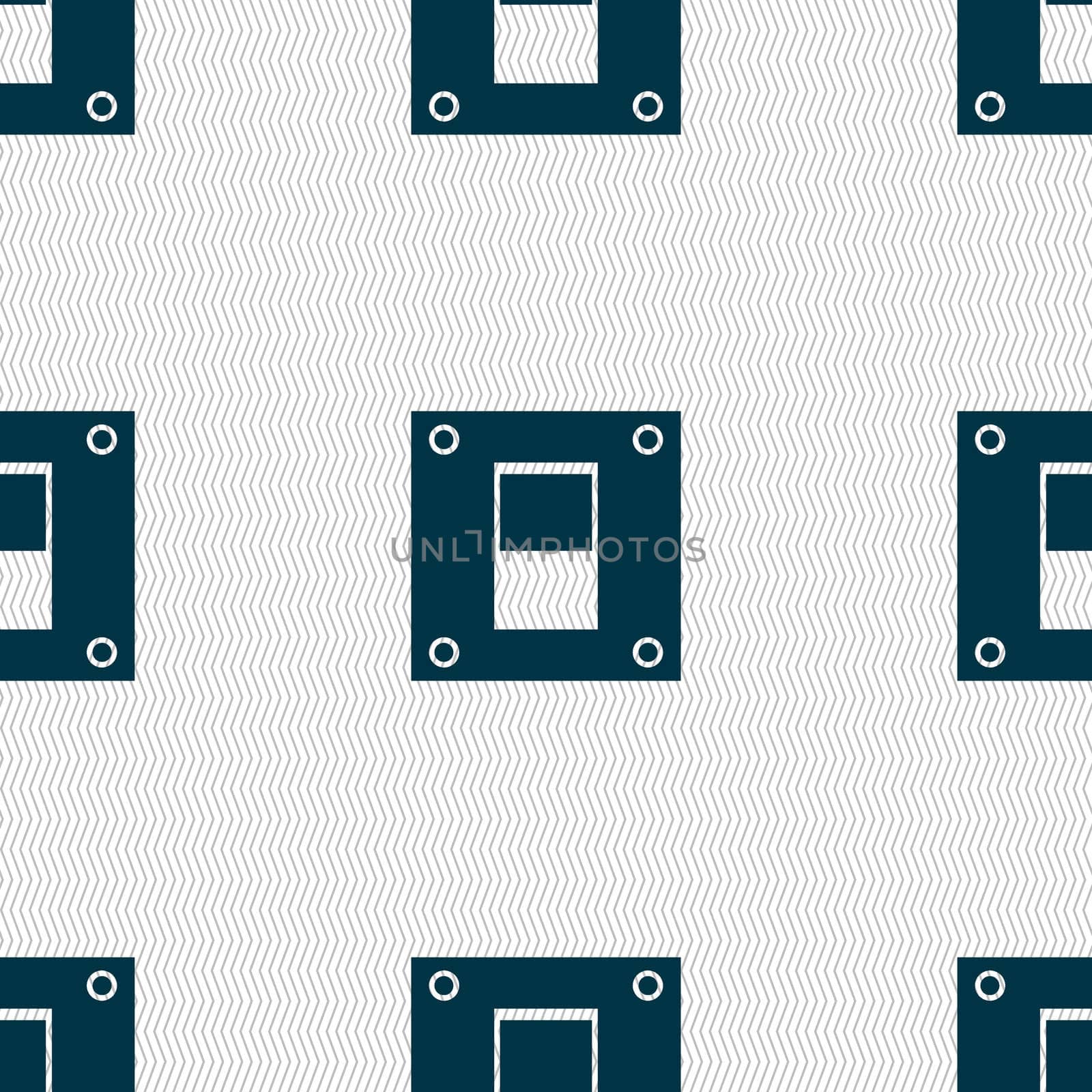 Power switch icon sign. Seamless abstract background with geometric shapes.  by serhii_lohvyniuk