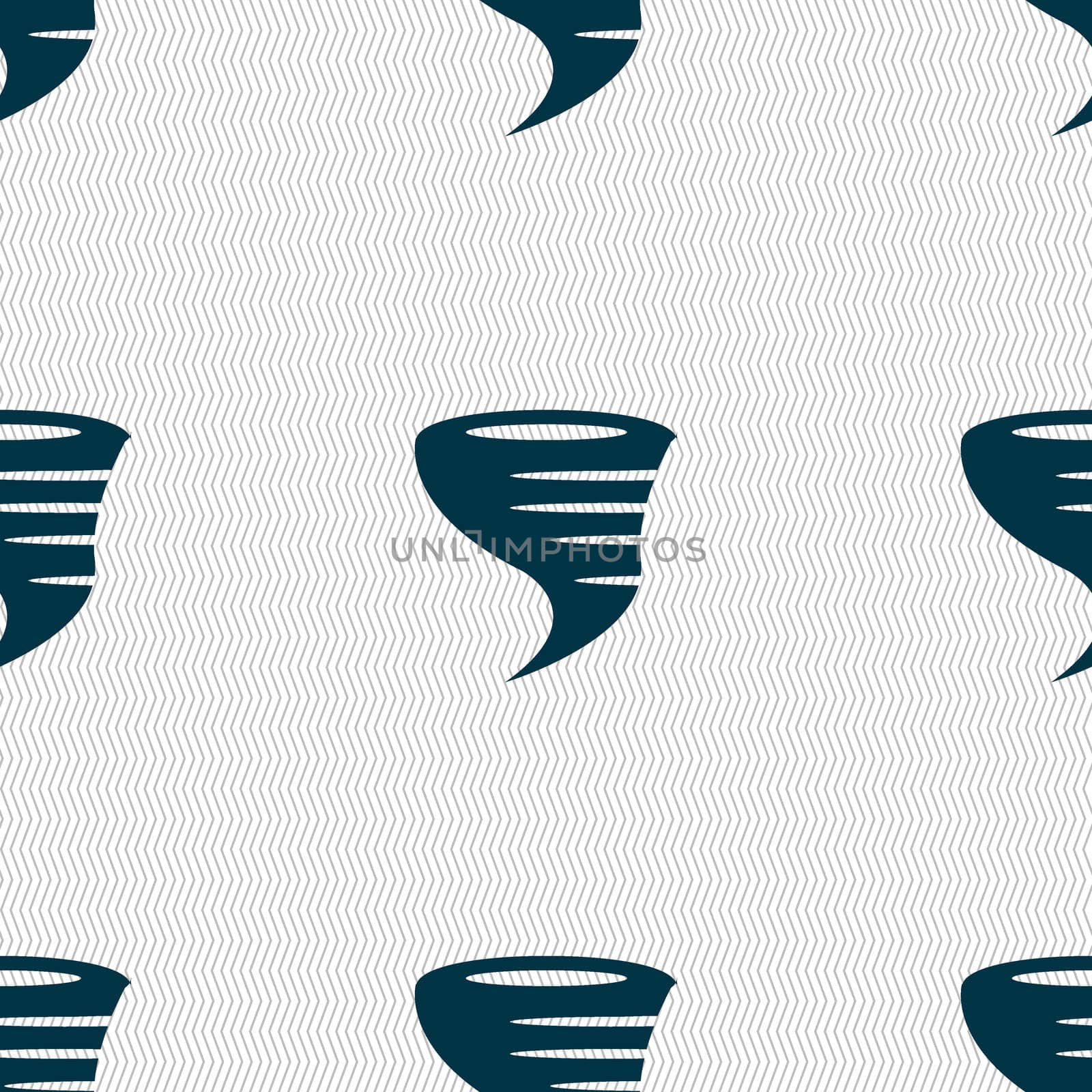Tornado icon. Seamless abstract background with geometric shapes. illustration