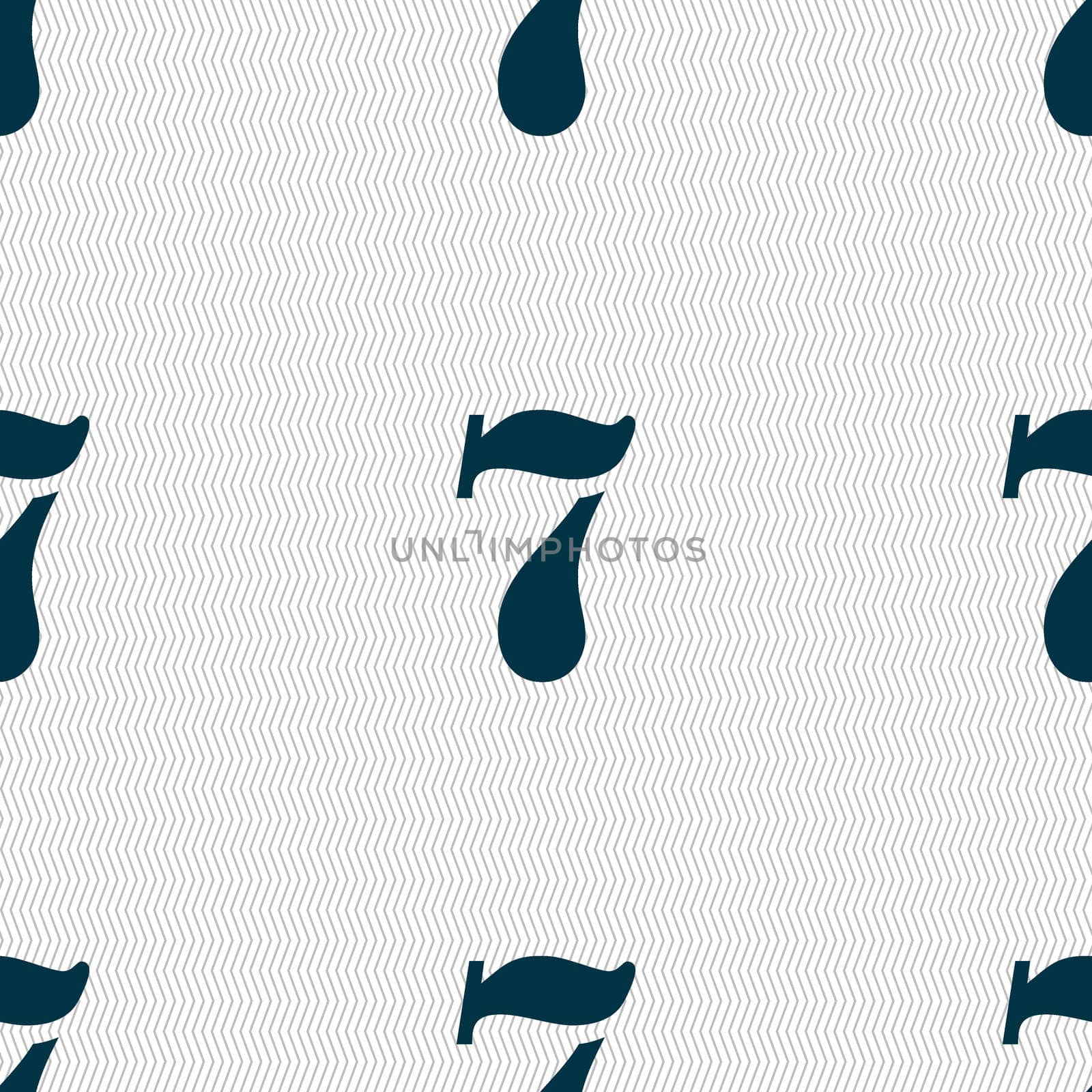 number seven icon sign. Seamless abstract background with geometric shapes.  by serhii_lohvyniuk