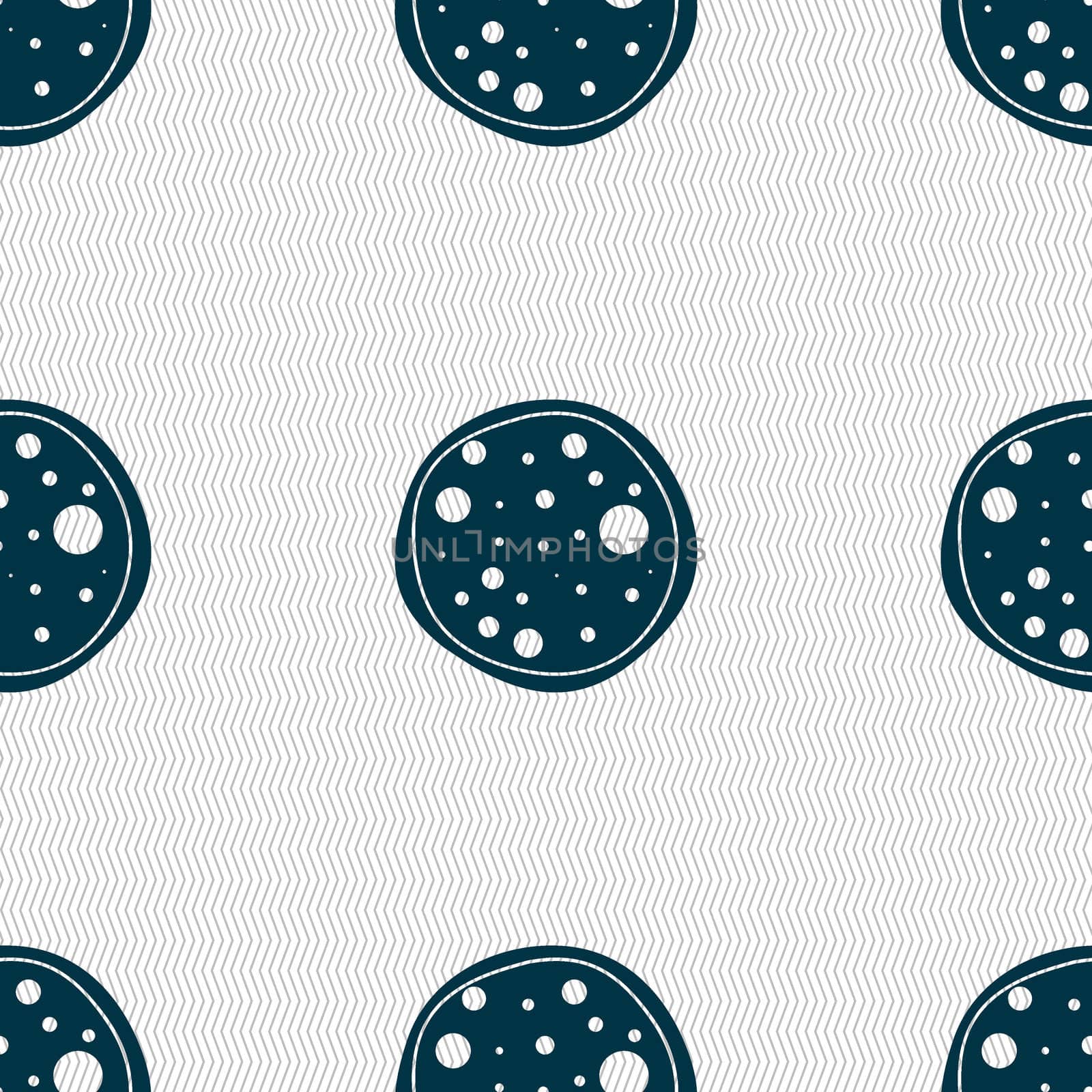 Pizza Icon. Seamless abstract background with geometric shapes.  by serhii_lohvyniuk