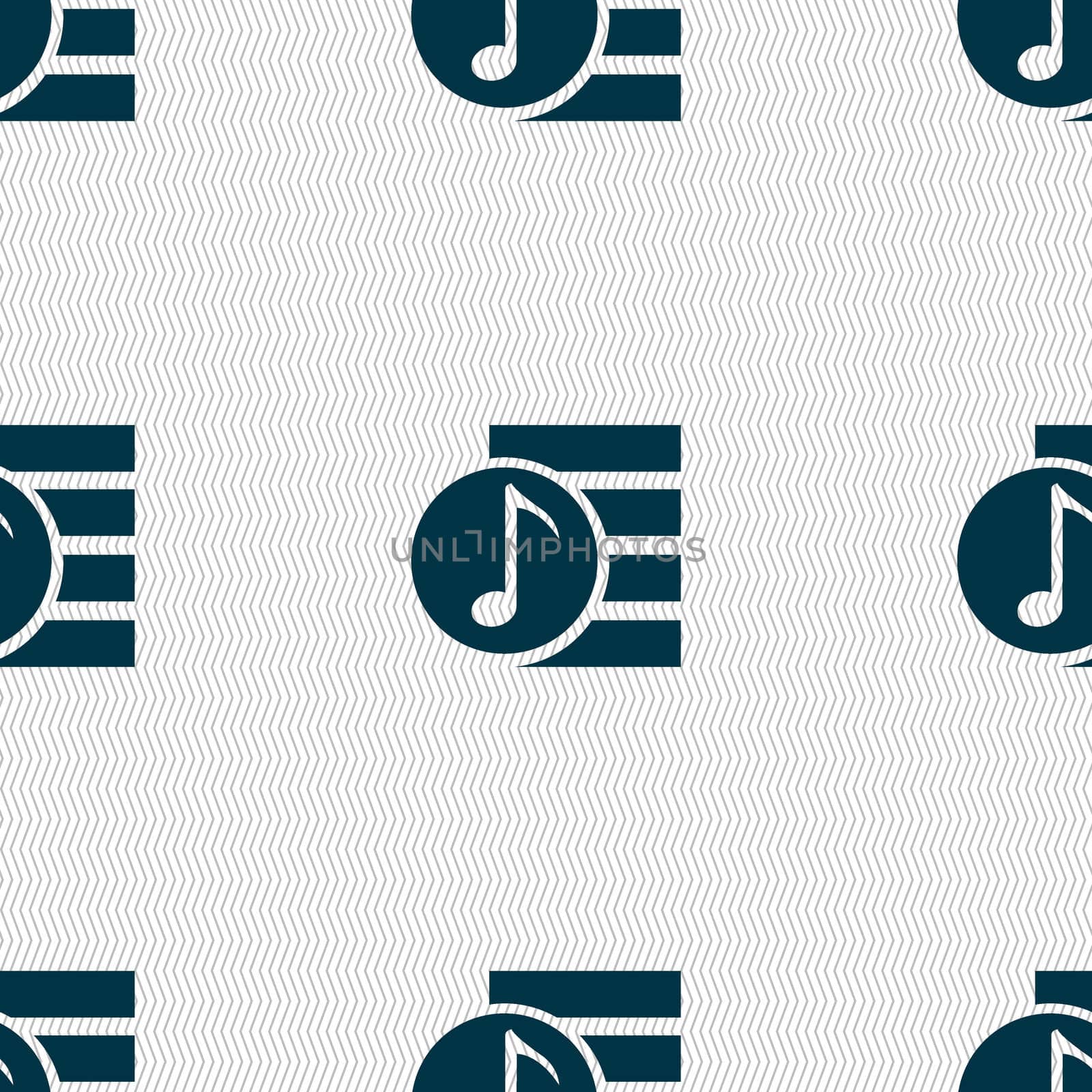 Audio, MP3 file icon sign. Seamless abstract background with geometric shapes.  by serhii_lohvyniuk