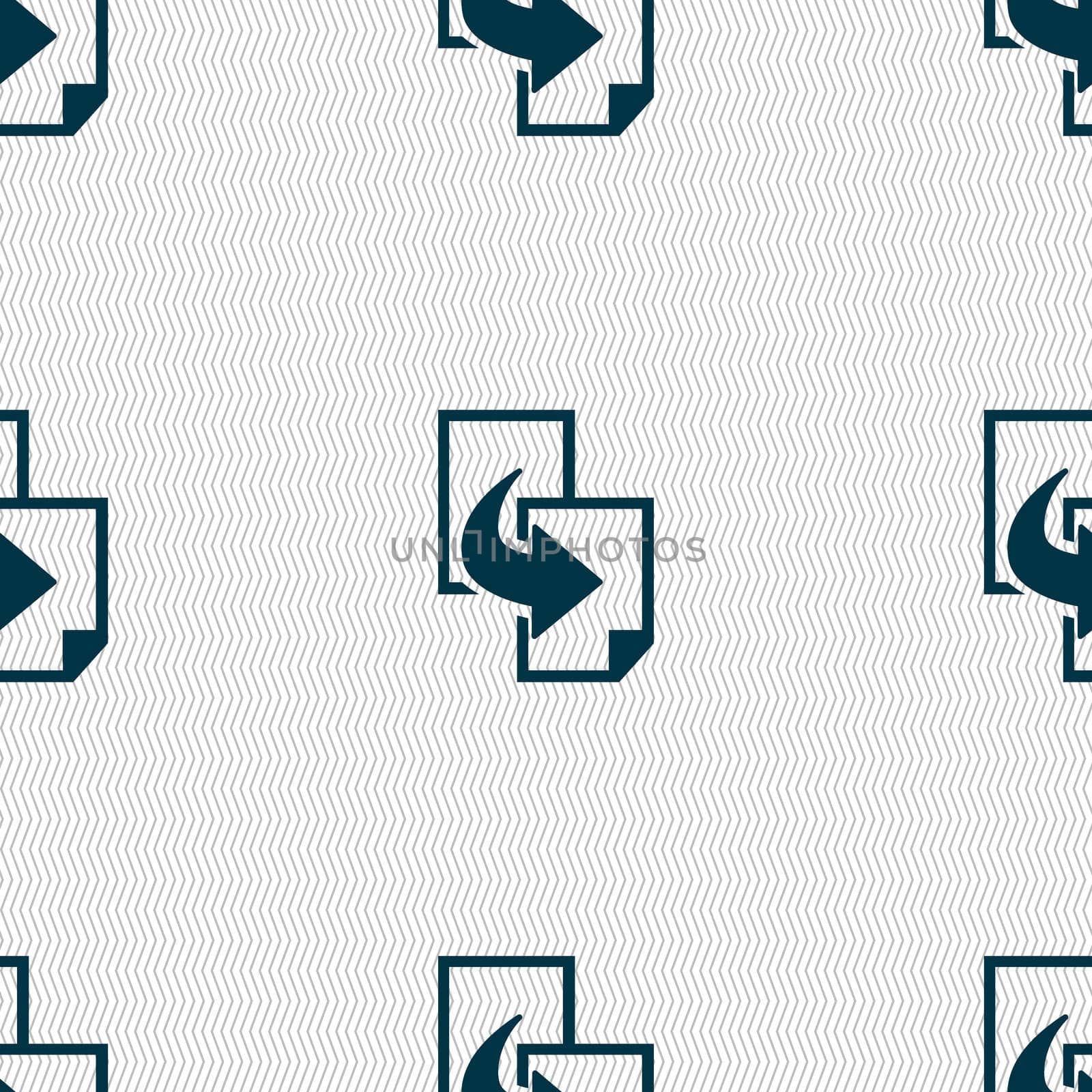 Copy file sign icon. Duplicate document symbol. Seamless abstract background with geometric shapes.  by serhii_lohvyniuk