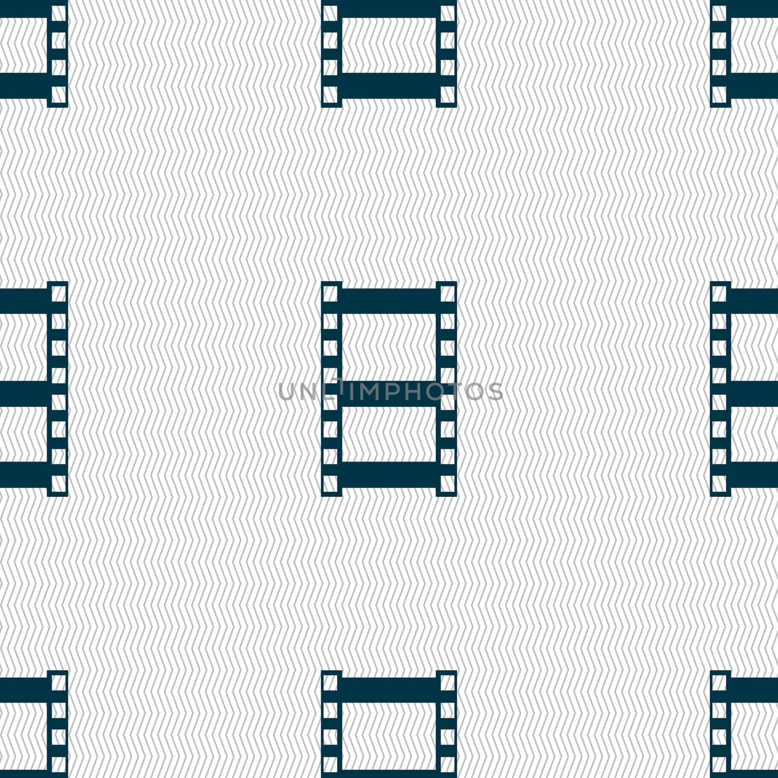 Video sign icon. frame symbol. Seamless abstract background with geometric shapes.  by serhii_lohvyniuk