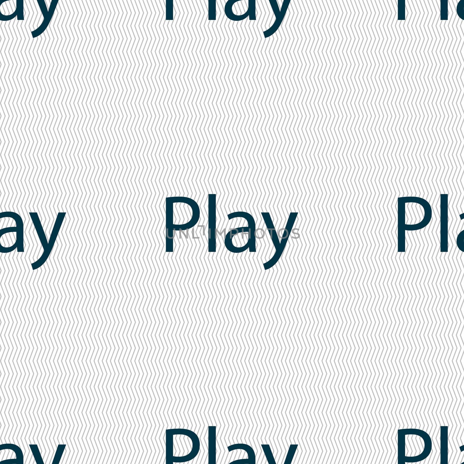 Play sign icon. symbol. Seamless abstract background with geometric shapes.  by serhii_lohvyniuk