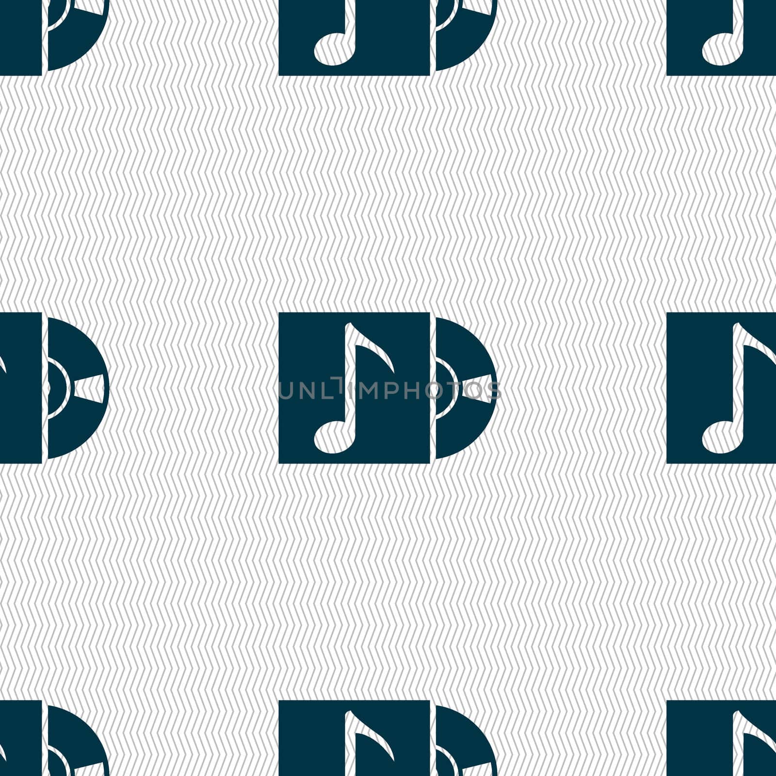 cd player icon sign. Seamless abstract background with geometric shapes.  by serhii_lohvyniuk