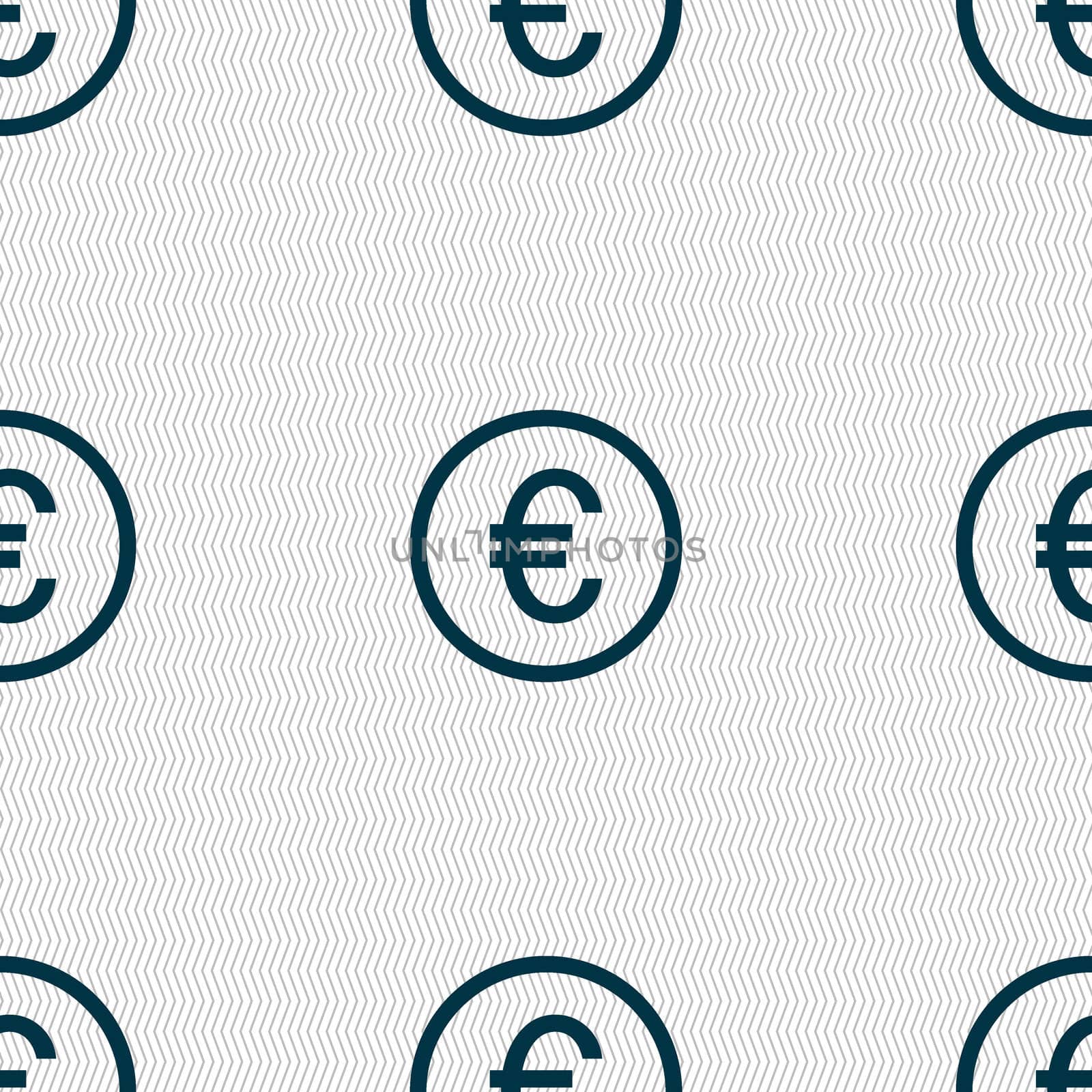 Euro icon sign. Seamless abstract background with geometric shapes.  by serhii_lohvyniuk