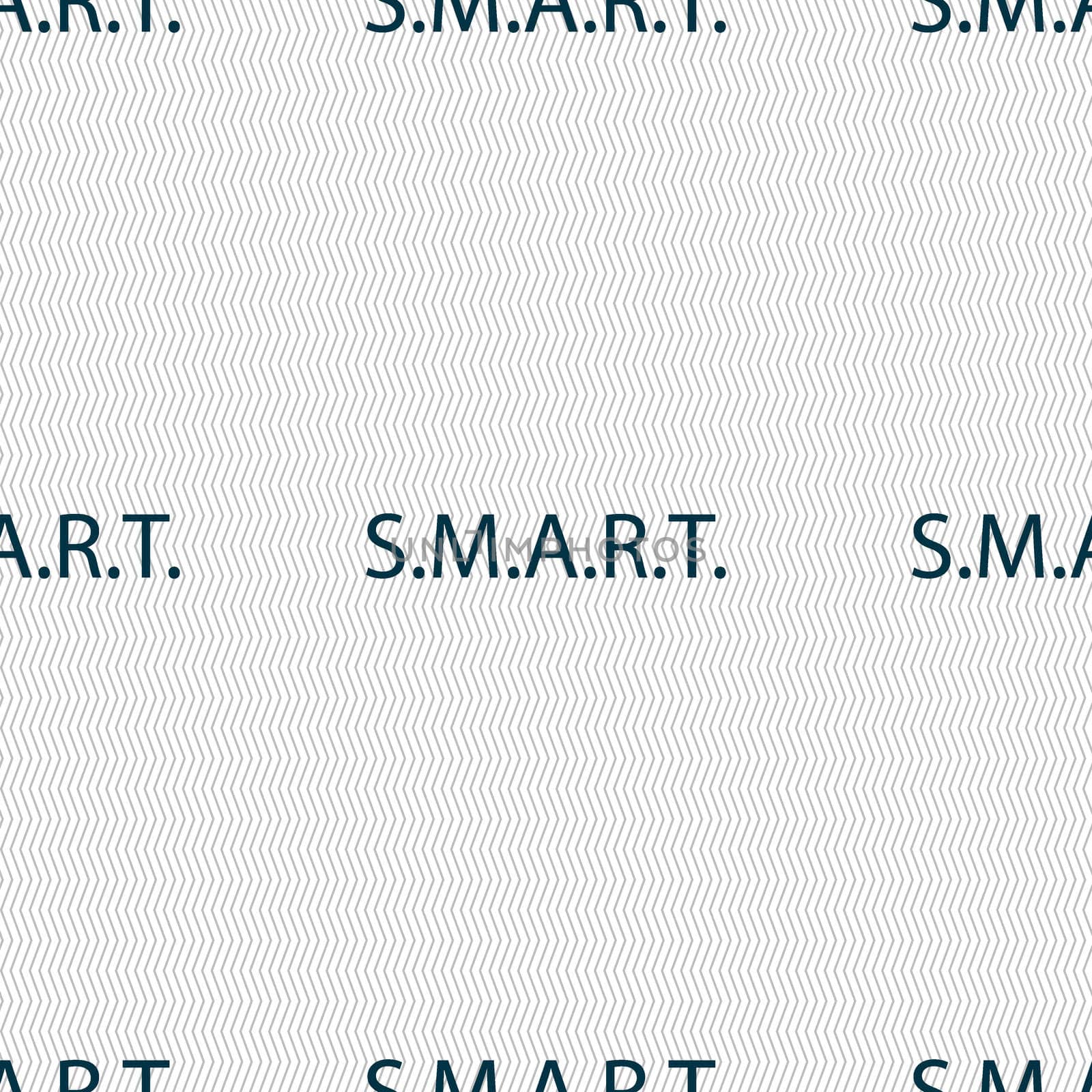 Smart sign icon. Press button. Seamless abstract background with geometric shapes.  by serhii_lohvyniuk