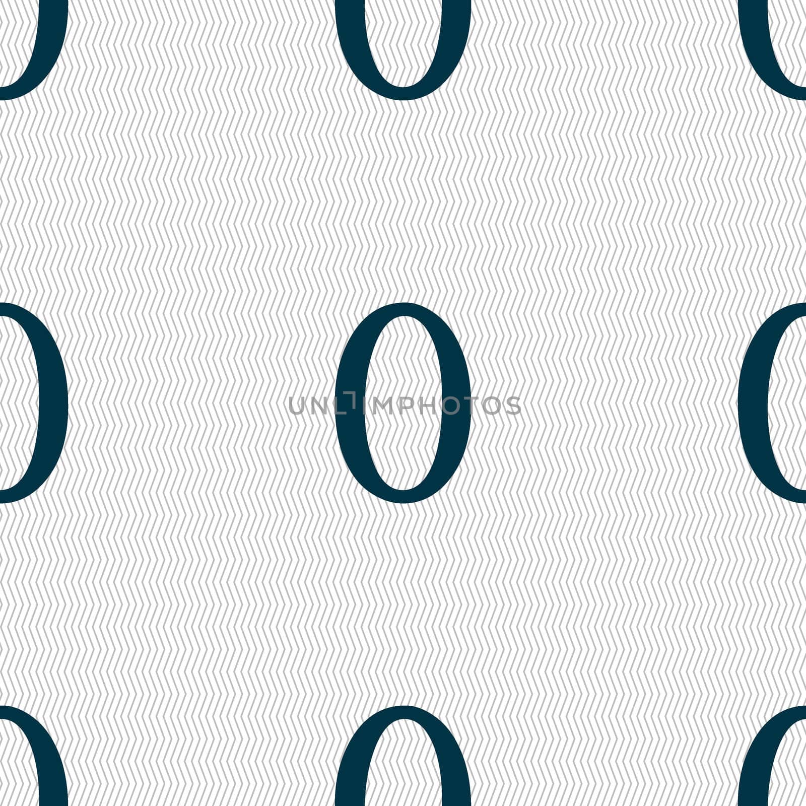 number zero icon sign. Seamless abstract background with geometric shapes.  by serhii_lohvyniuk