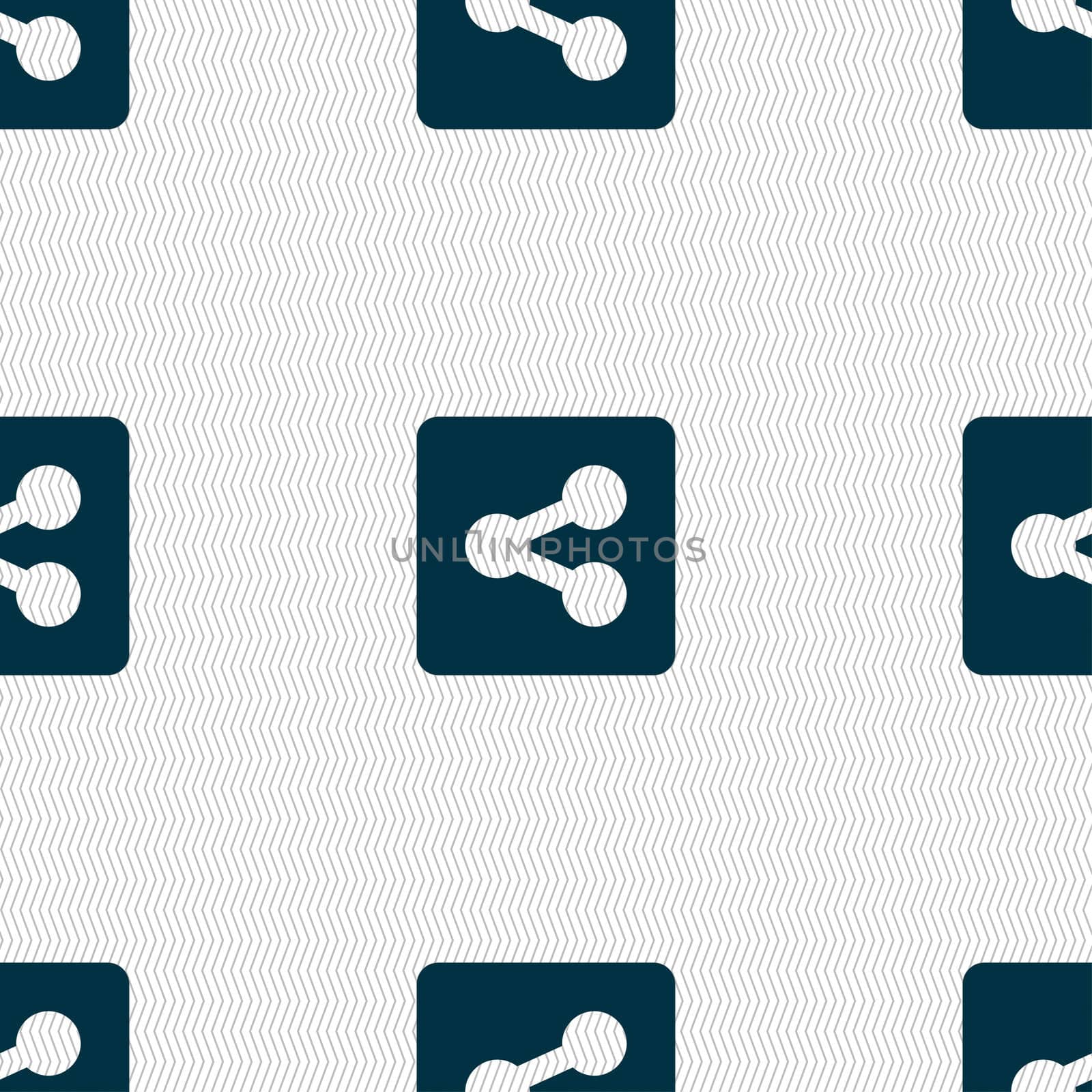 Share icon sign. Seamless pattern with geometric texture.  by serhii_lohvyniuk