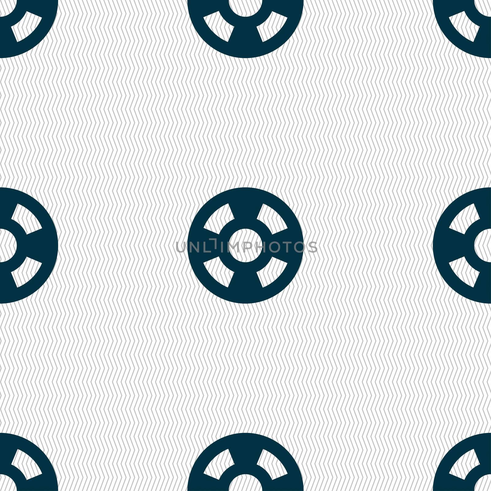 film icon sign. Seamless pattern with geometric texture.  by serhii_lohvyniuk