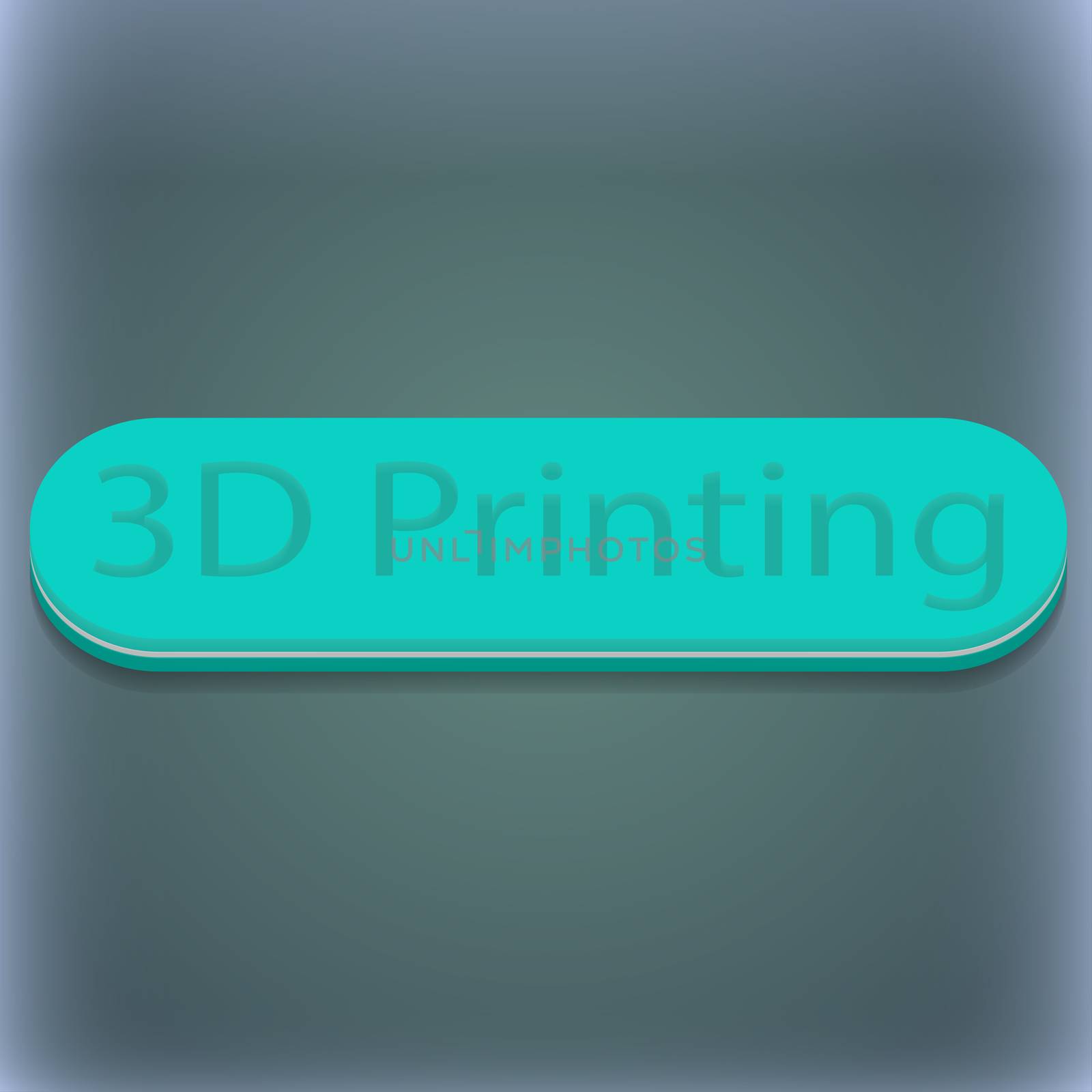 3d Printing icon symbol. 3D style. Trendy, modern design with space for your text . Raster by serhii_lohvyniuk