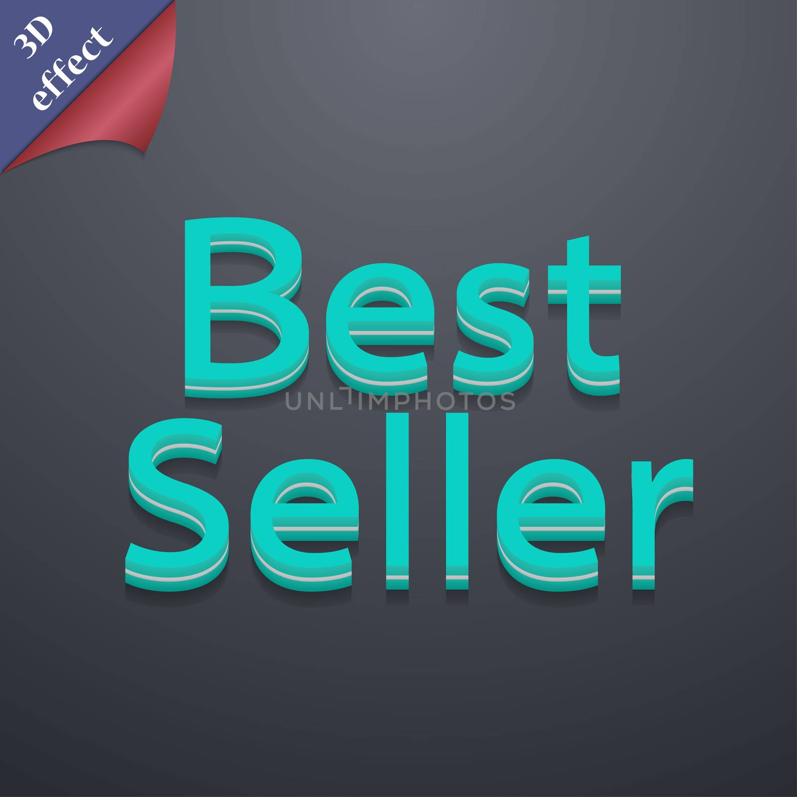 Best seller icon symbol. 3D style. Trendy, modern design with space for your text . Rastrized by serhii_lohvyniuk