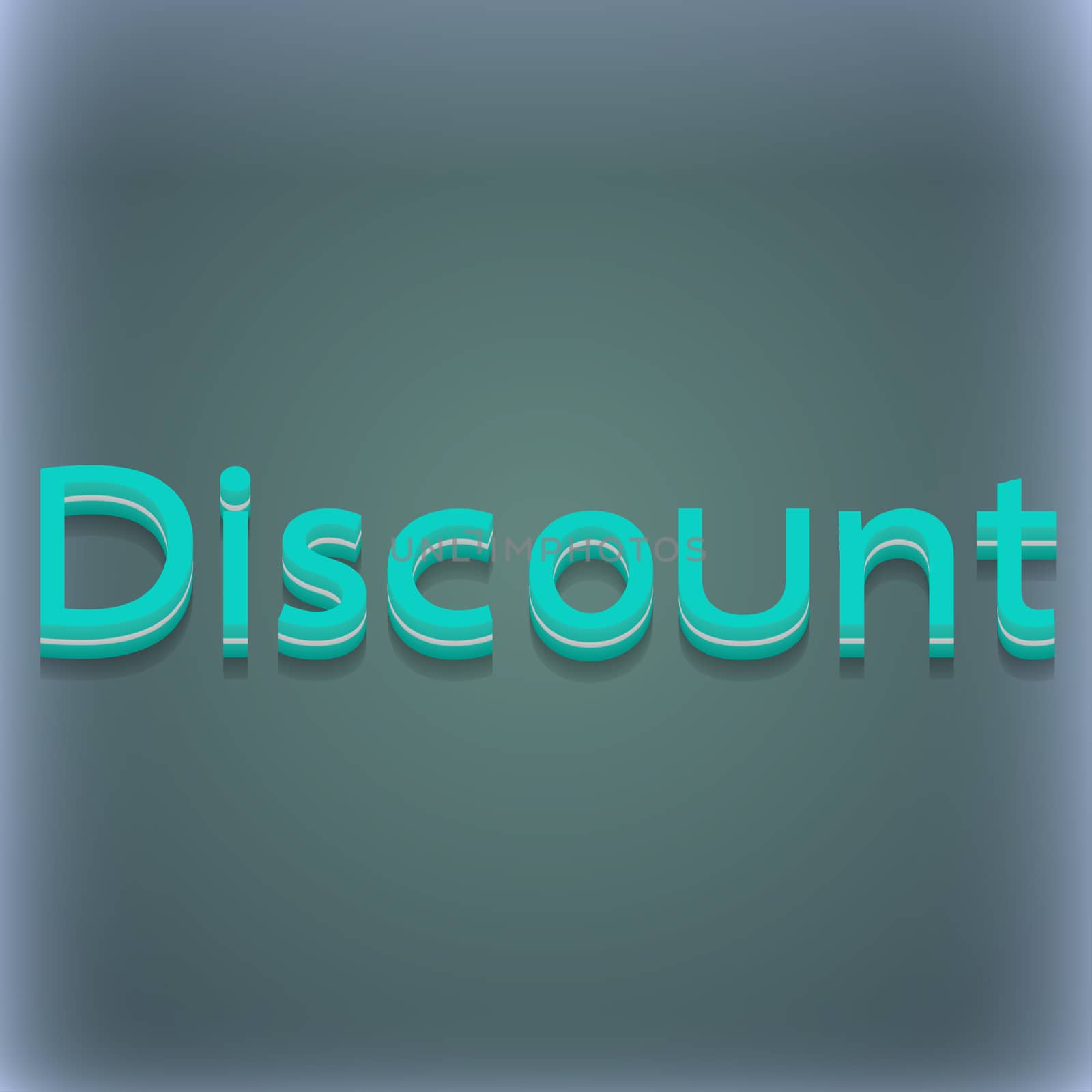 discount icon symbol. 3D style. Trendy, modern design with space for your text illustration. Raster version