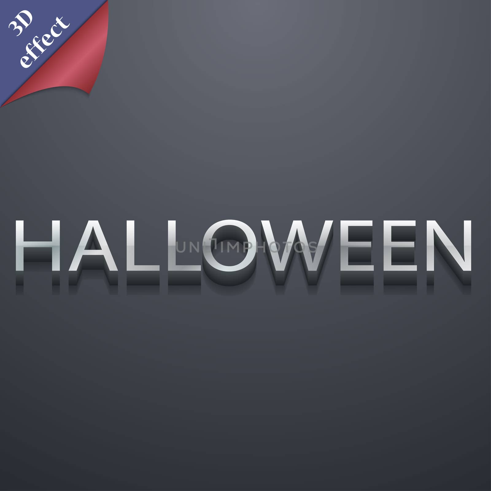 Halloween icon symbol. 3D style. Trendy, modern design with space for your text illustration. Rastrized copy