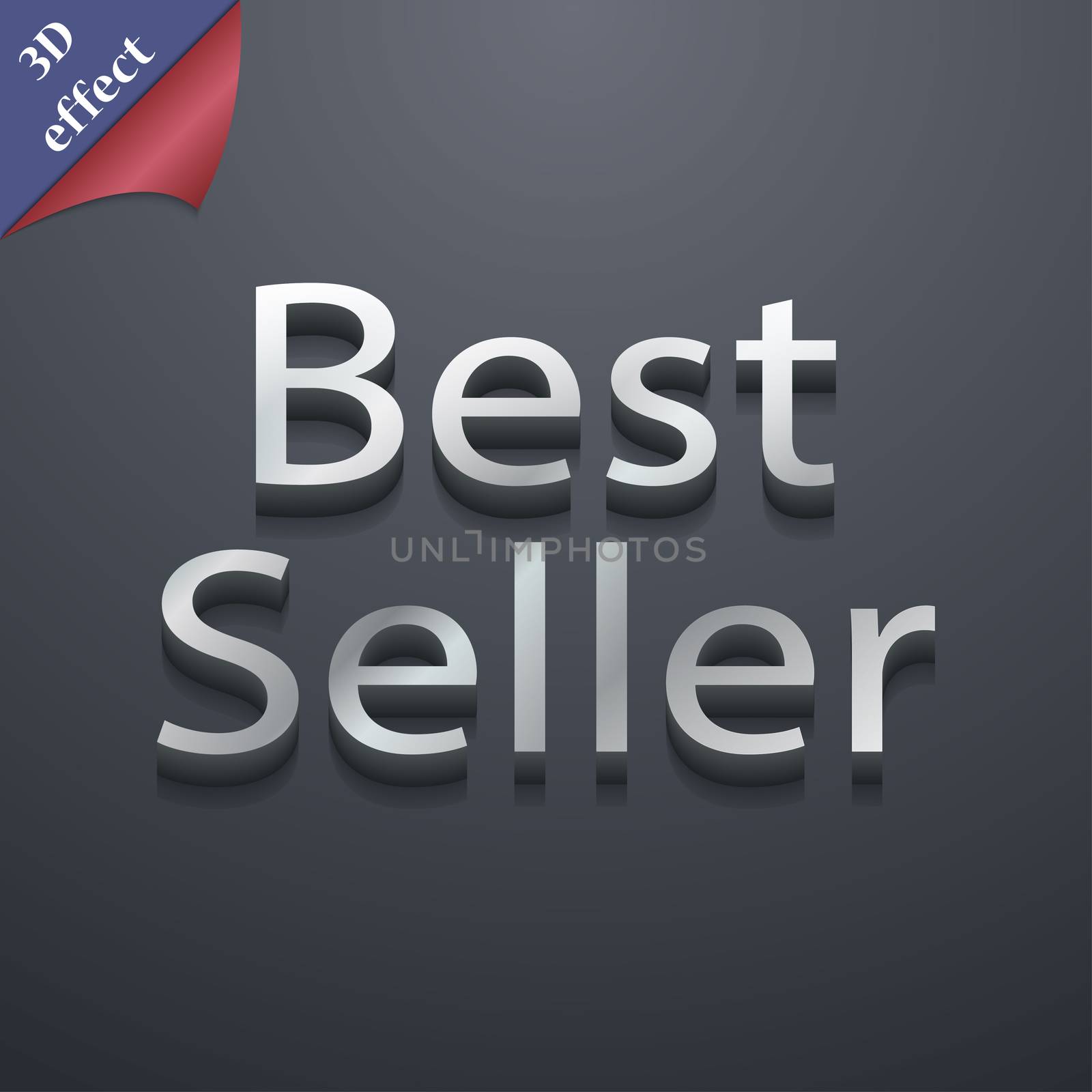 Best seller icon symbol. 3D style. Trendy, modern design with space for your text . Rastrized by serhii_lohvyniuk