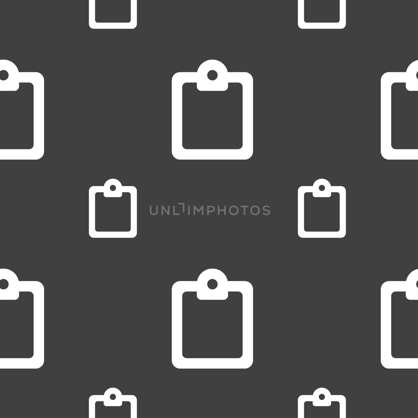 Text file icon sign. Seamless pattern on a gray background. illustration