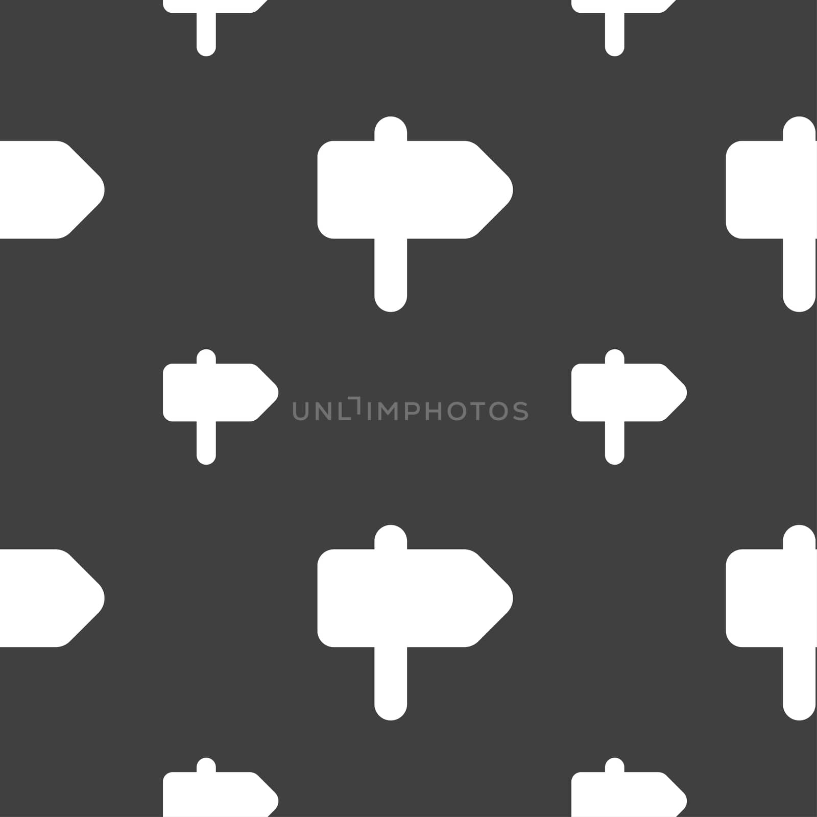 Information Road icon sign. Seamless pattern on a gray background. illustration