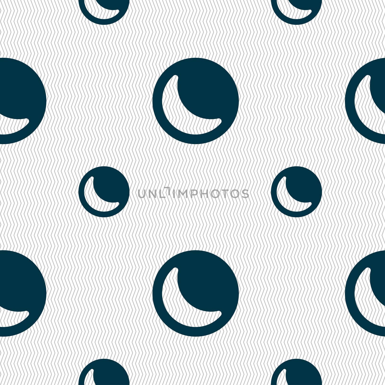 moon icon sign. Seamless pattern with geometric texture. illustration