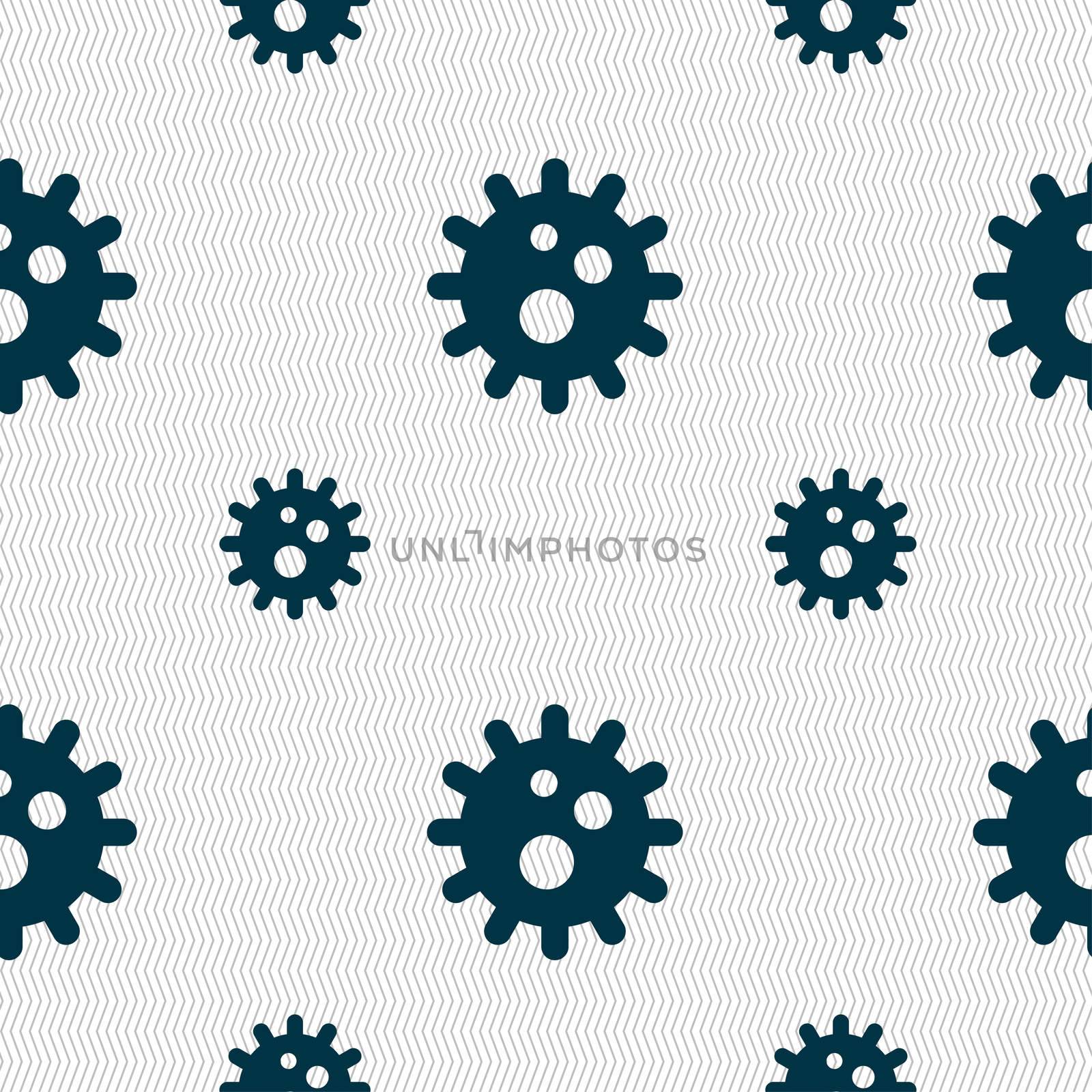 naval mine icon sign. Seamless pattern with geometric texture.  by serhii_lohvyniuk