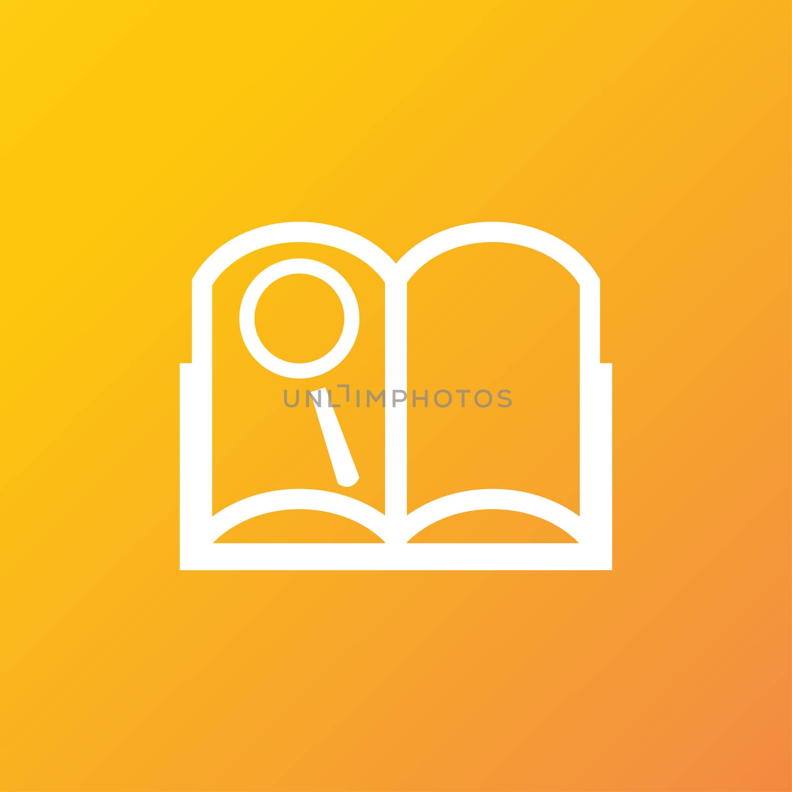 Open book icon symbol Flat modern web design with long shadow and space for your text.  by serhii_lohvyniuk