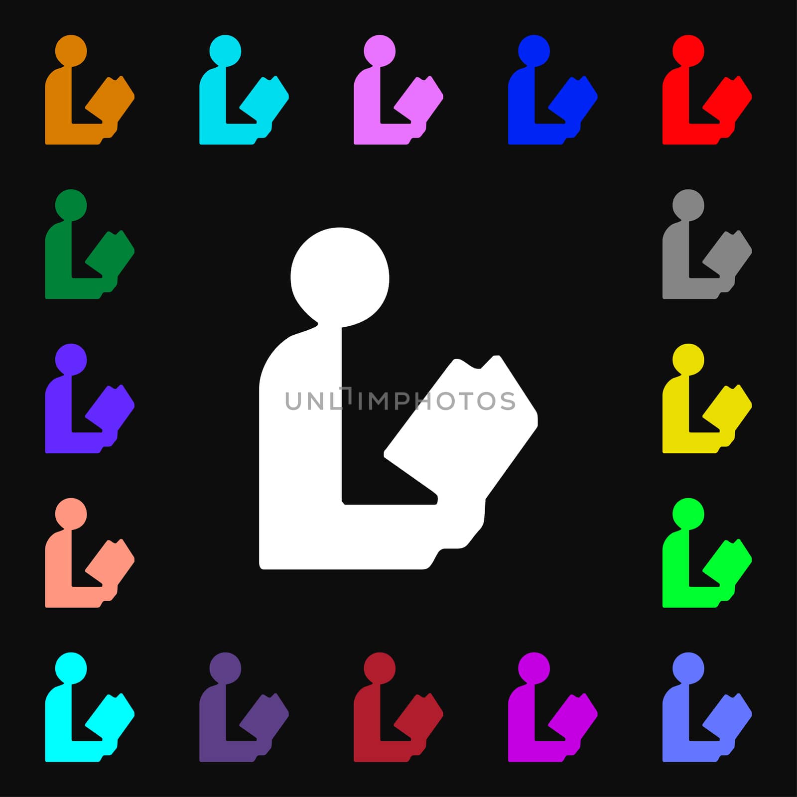 read a book icon sign. Lots of colorful symbols for your design. illustration