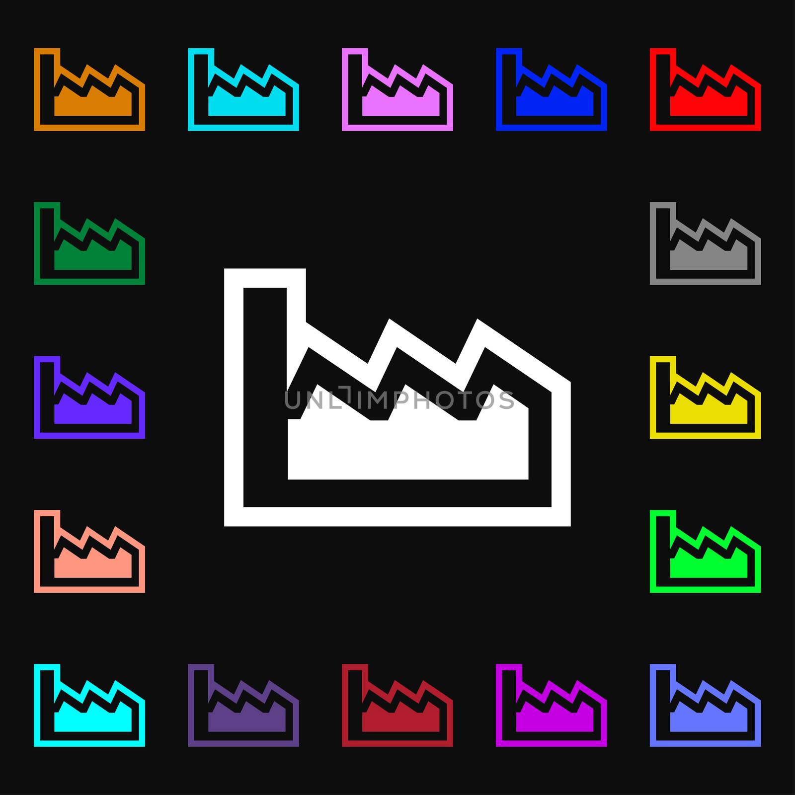 Chart icon sign. Lots of colorful symbols for your design.  by serhii_lohvyniuk