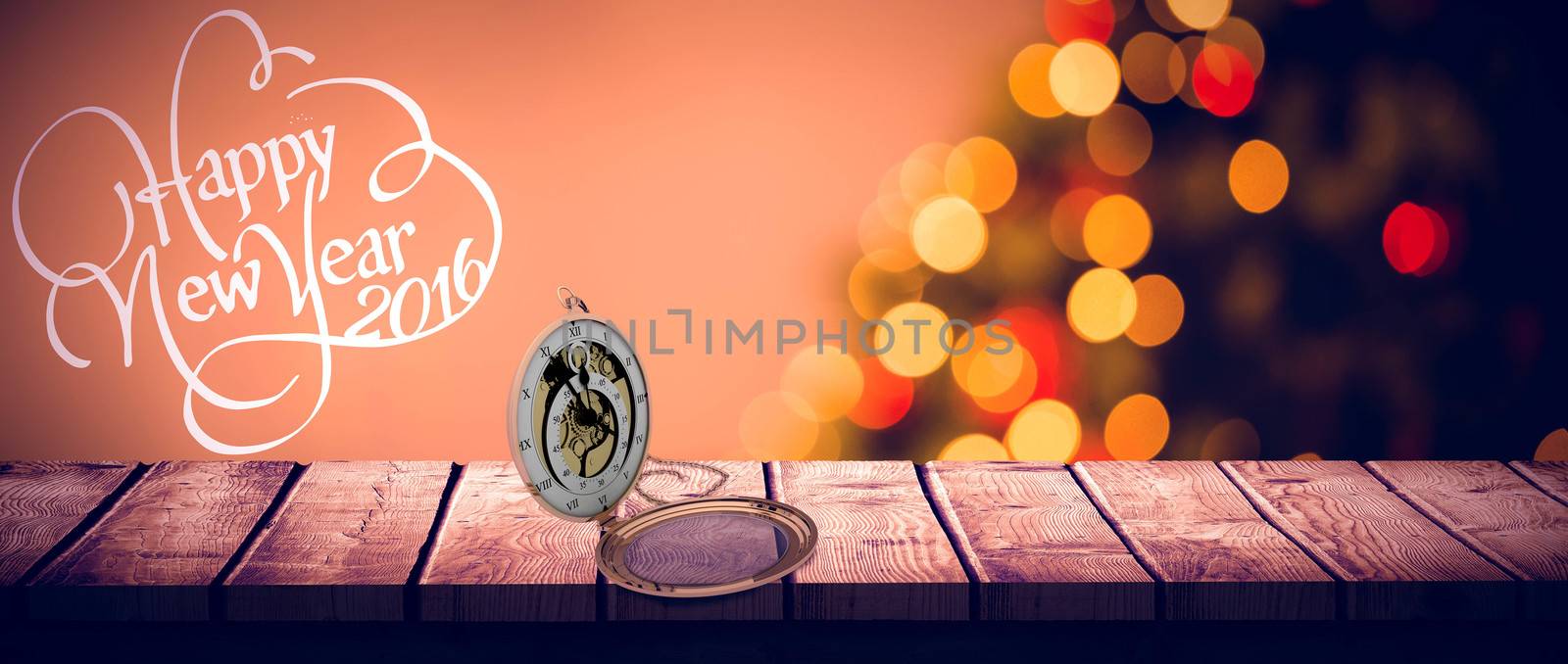 Composite image of antique pocket clock with chain by Wavebreakmedia