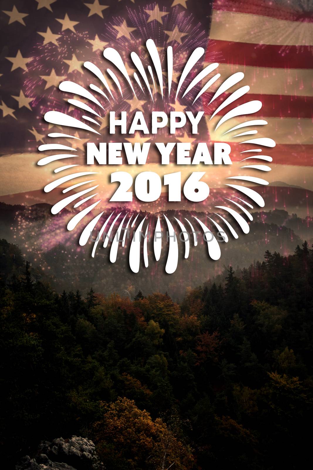 Composite image of new year graphic by Wavebreakmedia