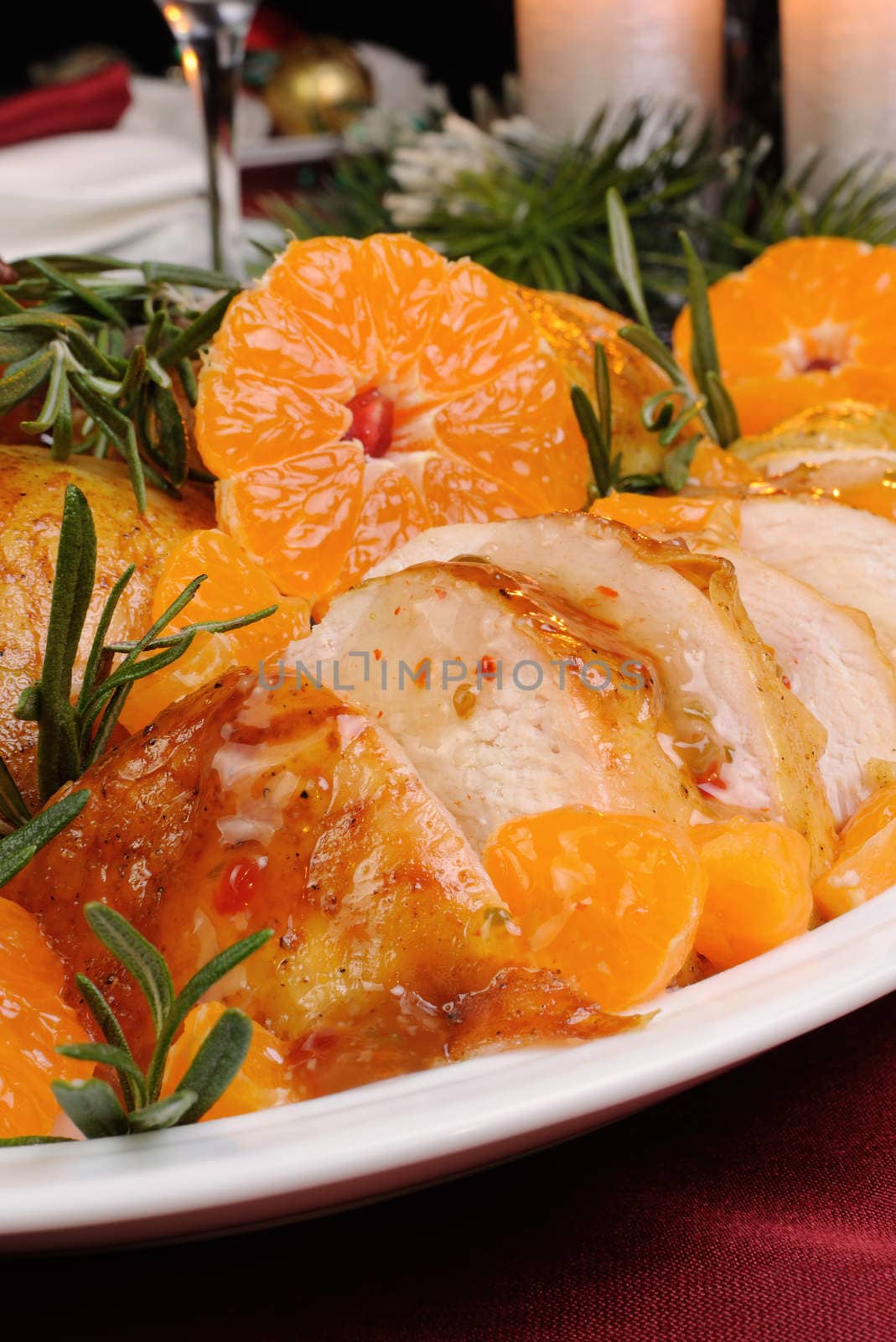 Baked chicken in tangerine sauce by Apolonia