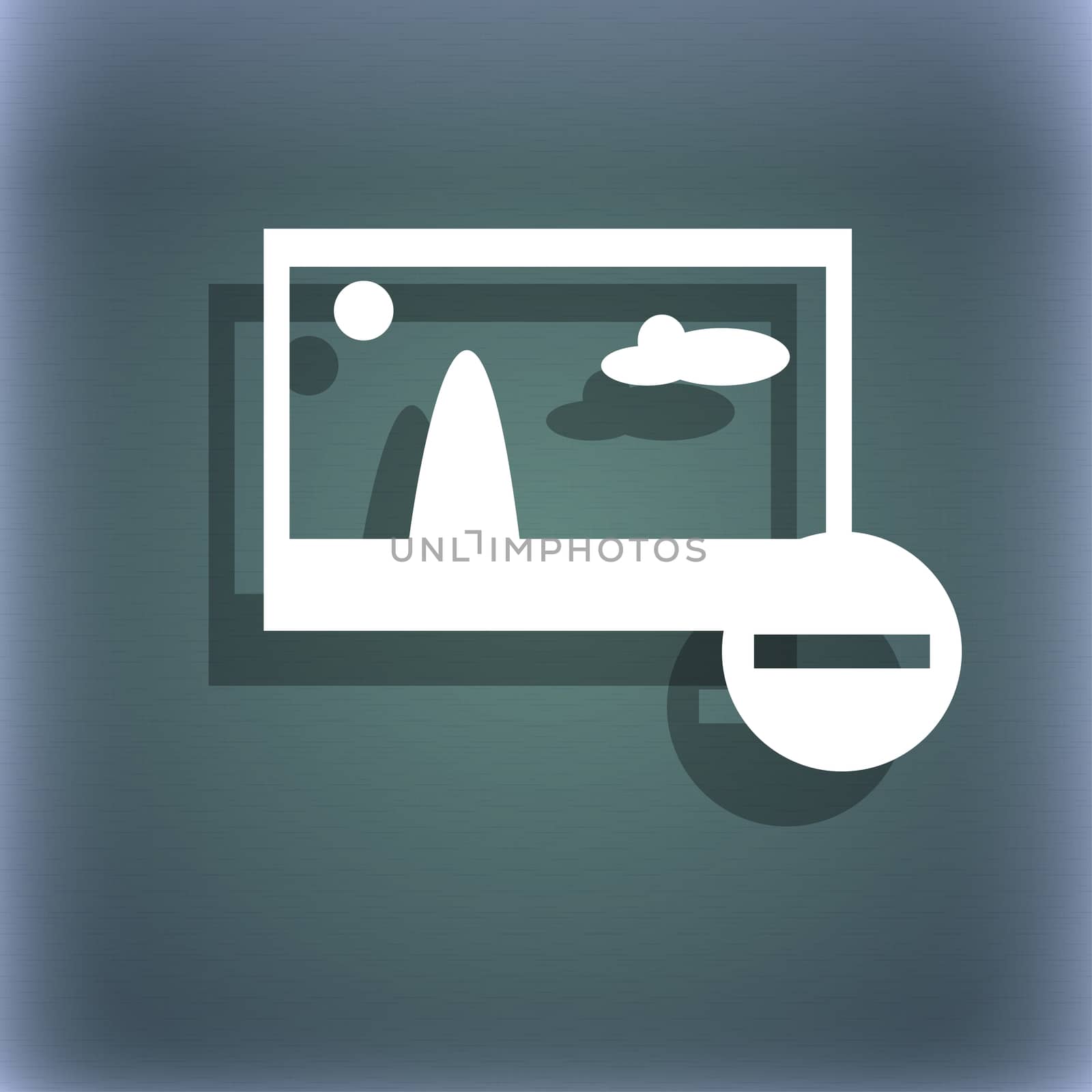 Minus File JPG sign icon. Download image file symbol. Set colourful buttons. On the blue-green abstract background with shadow and space for your text. illustration