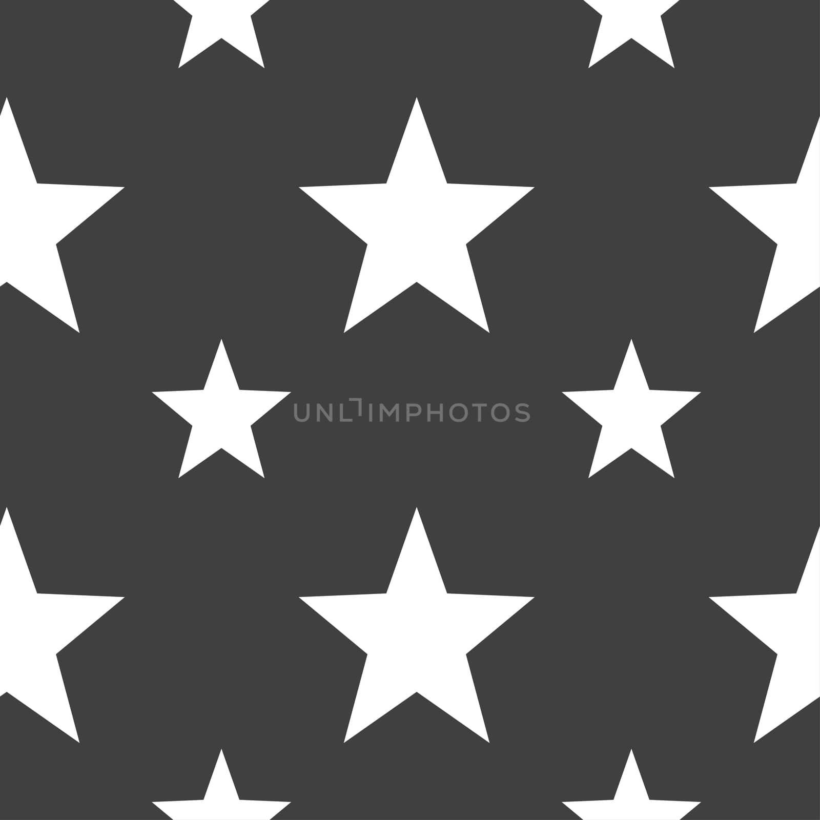 Star, Favorite icon sign. Seamless pattern on a gray background.  by serhii_lohvyniuk