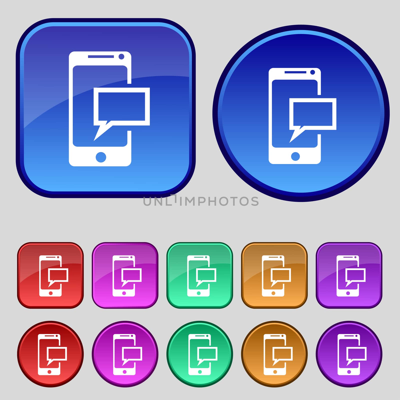 Mail icon. Envelope symbol. Message sms sign. Mail navigation button Set colur buttons illustration