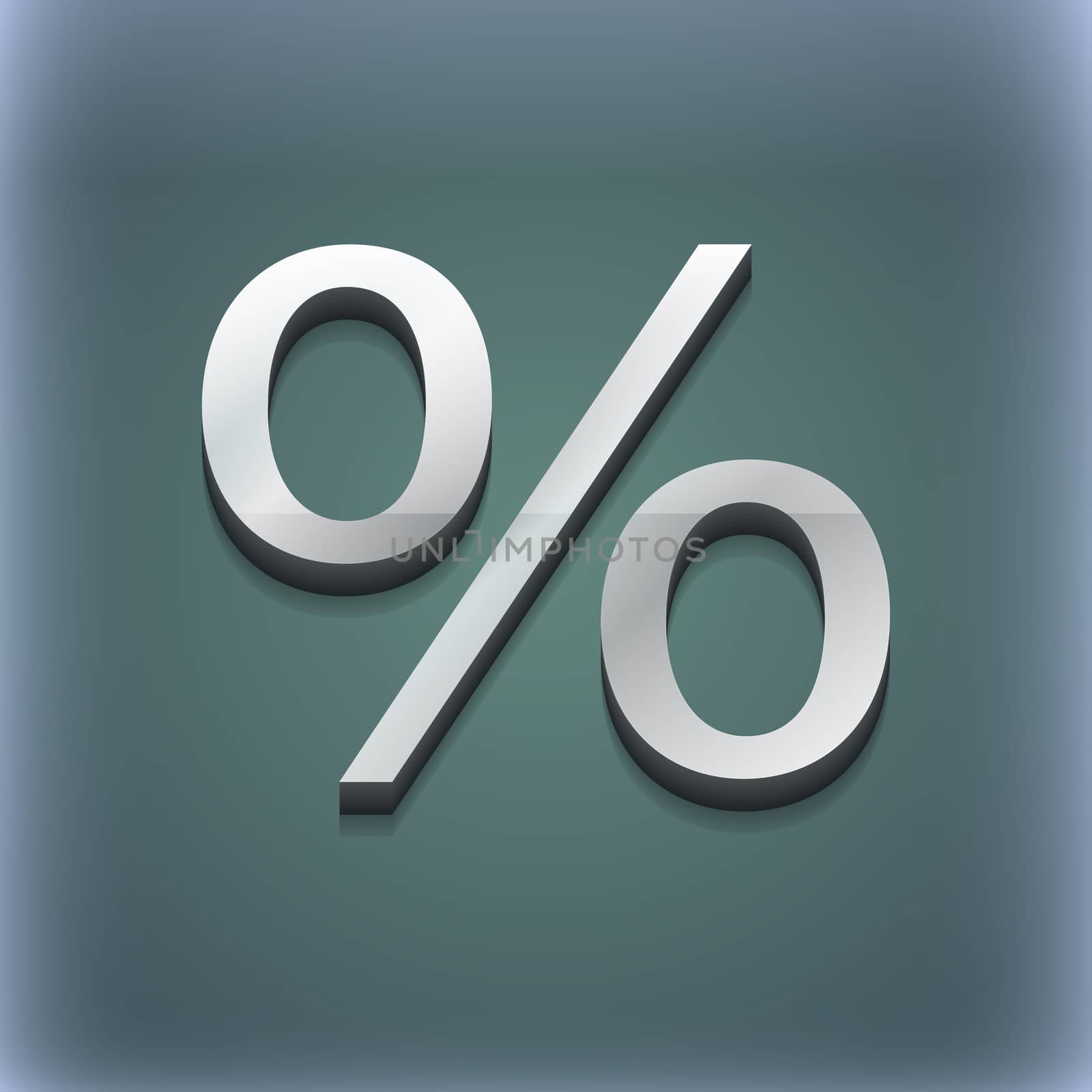 Discount percent icon symbol. 3D style. Trendy, modern design with space for your text illustration. Raster version