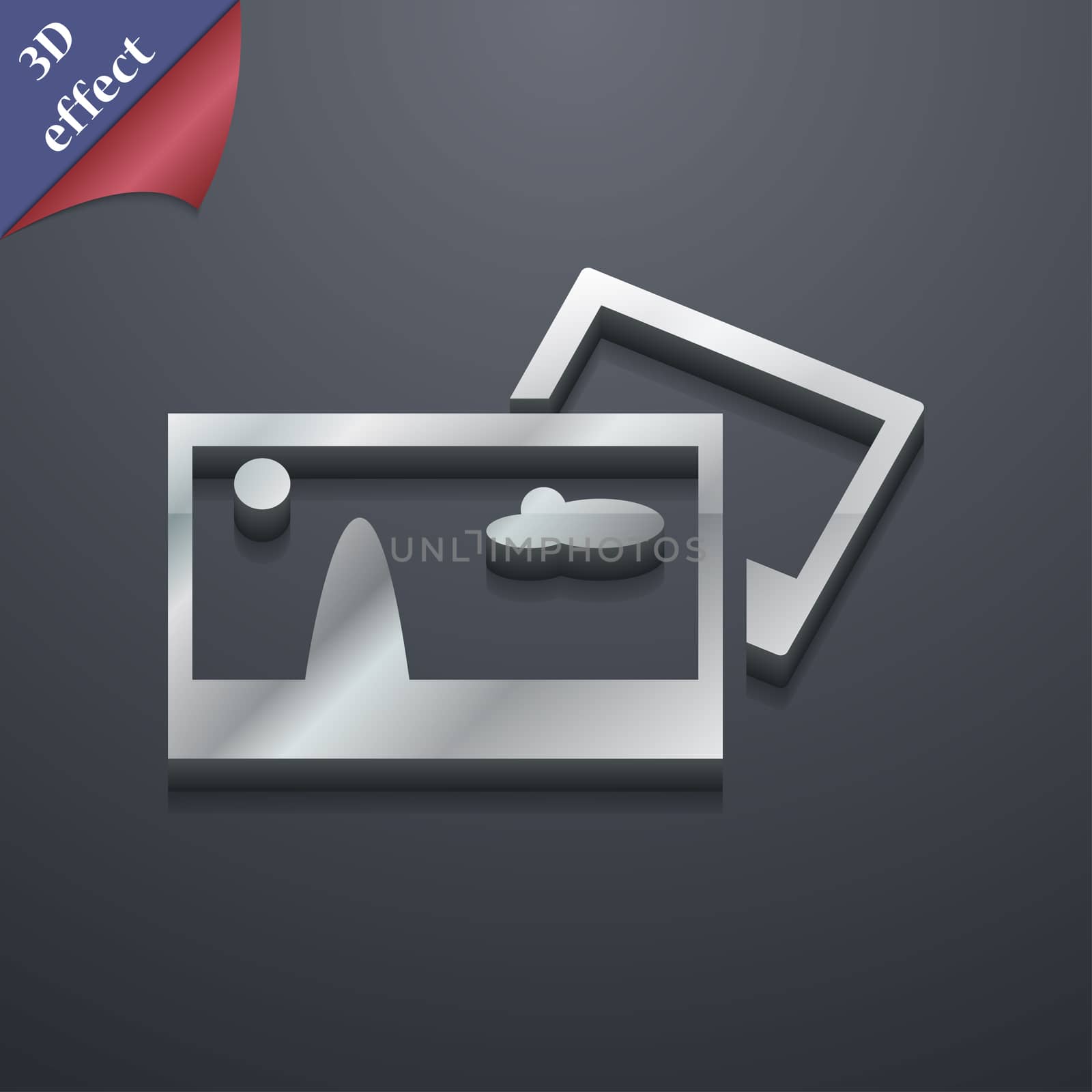 File JPG icon symbol. 3D style. Trendy, modern design with space for your text . Rastrized by serhii_lohvyniuk