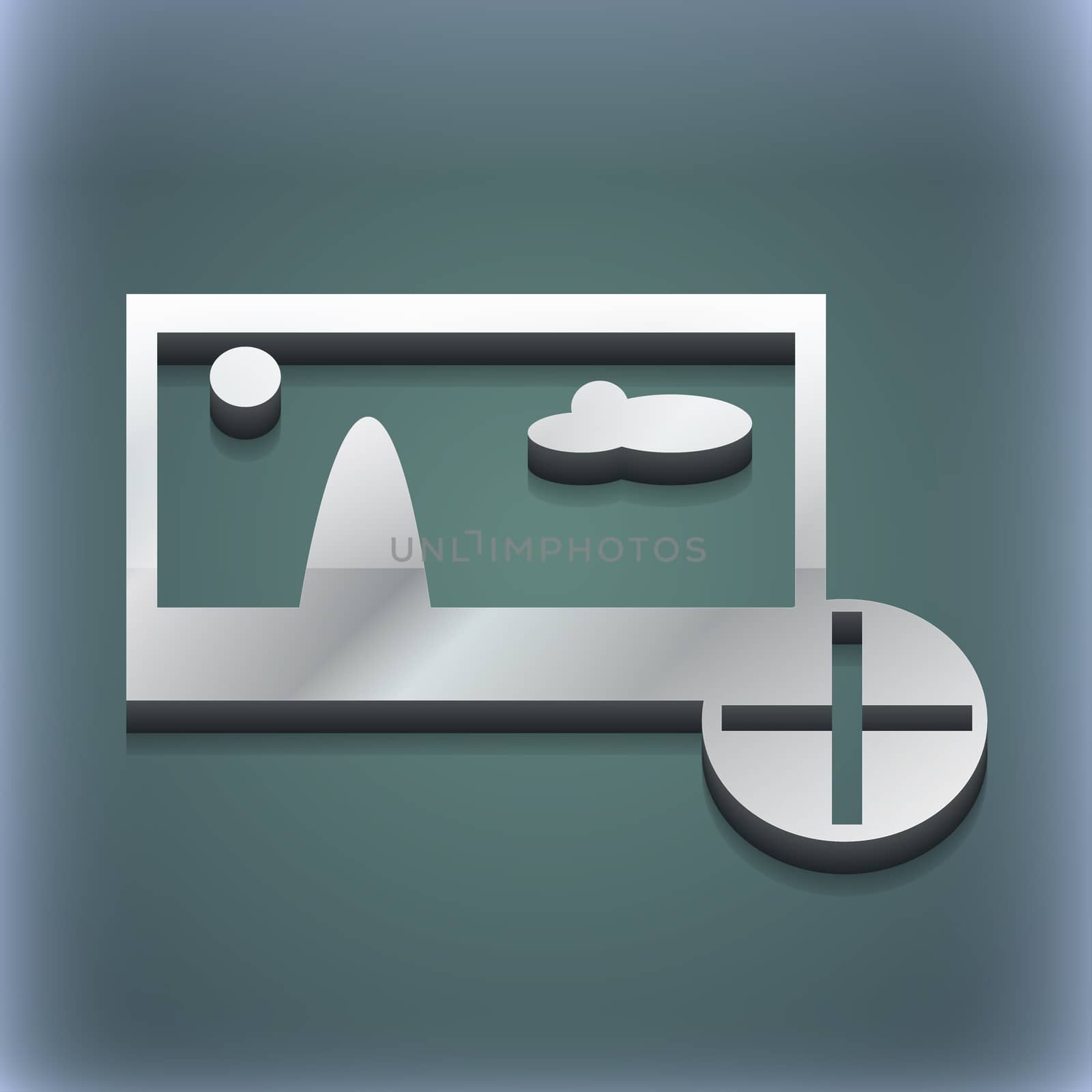 Plus, add File JPG icon symbol. 3D style. Trendy, modern design with space for your text illustration. Raster version