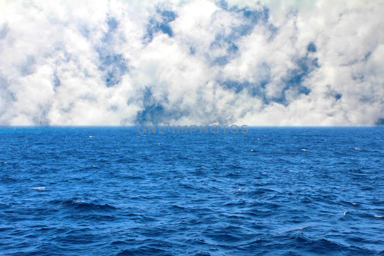 The sky and the sea