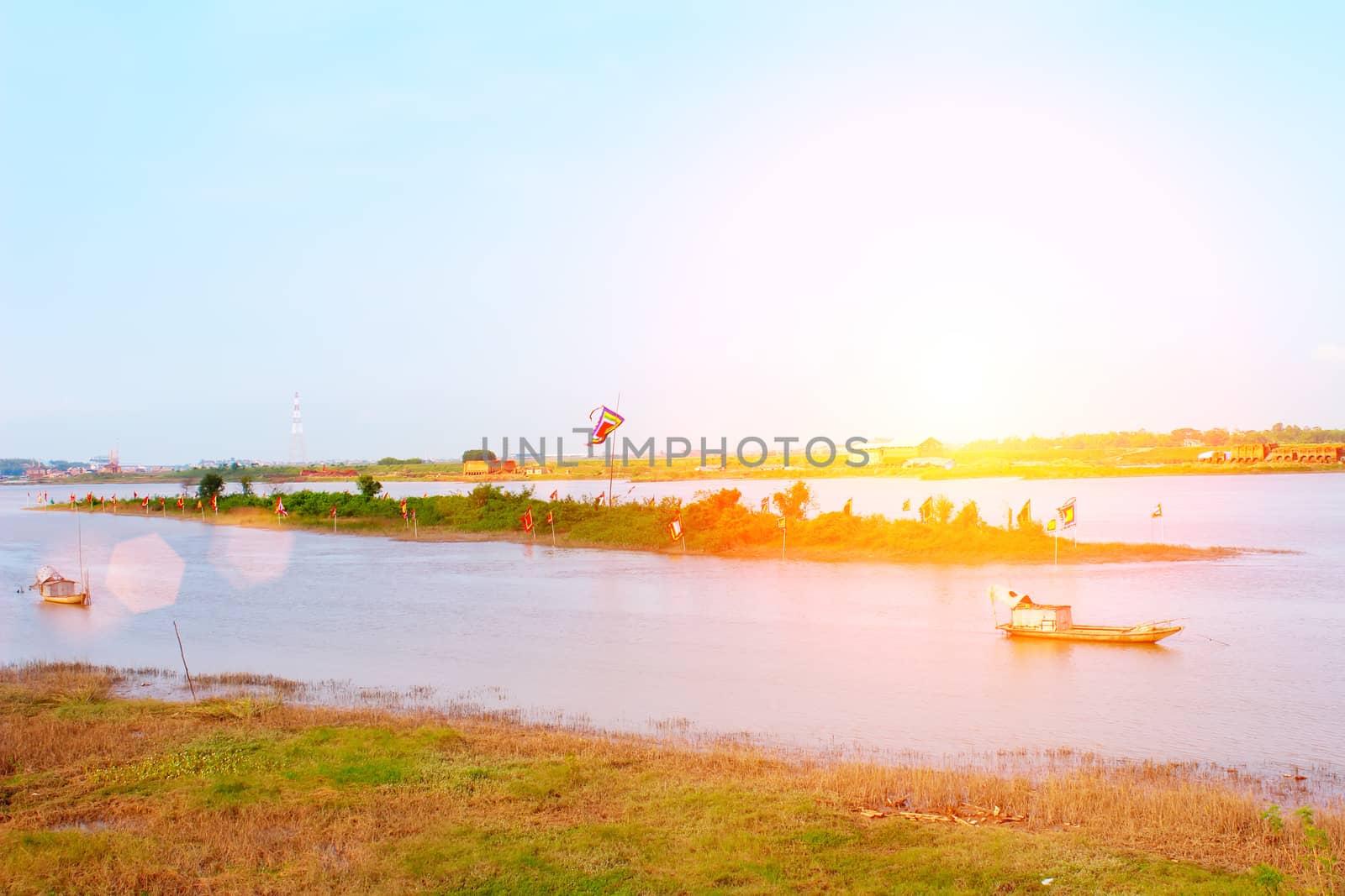 boat on the river