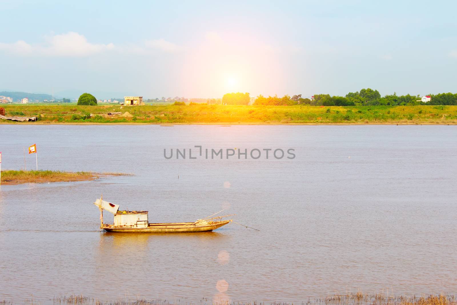 boat on the river