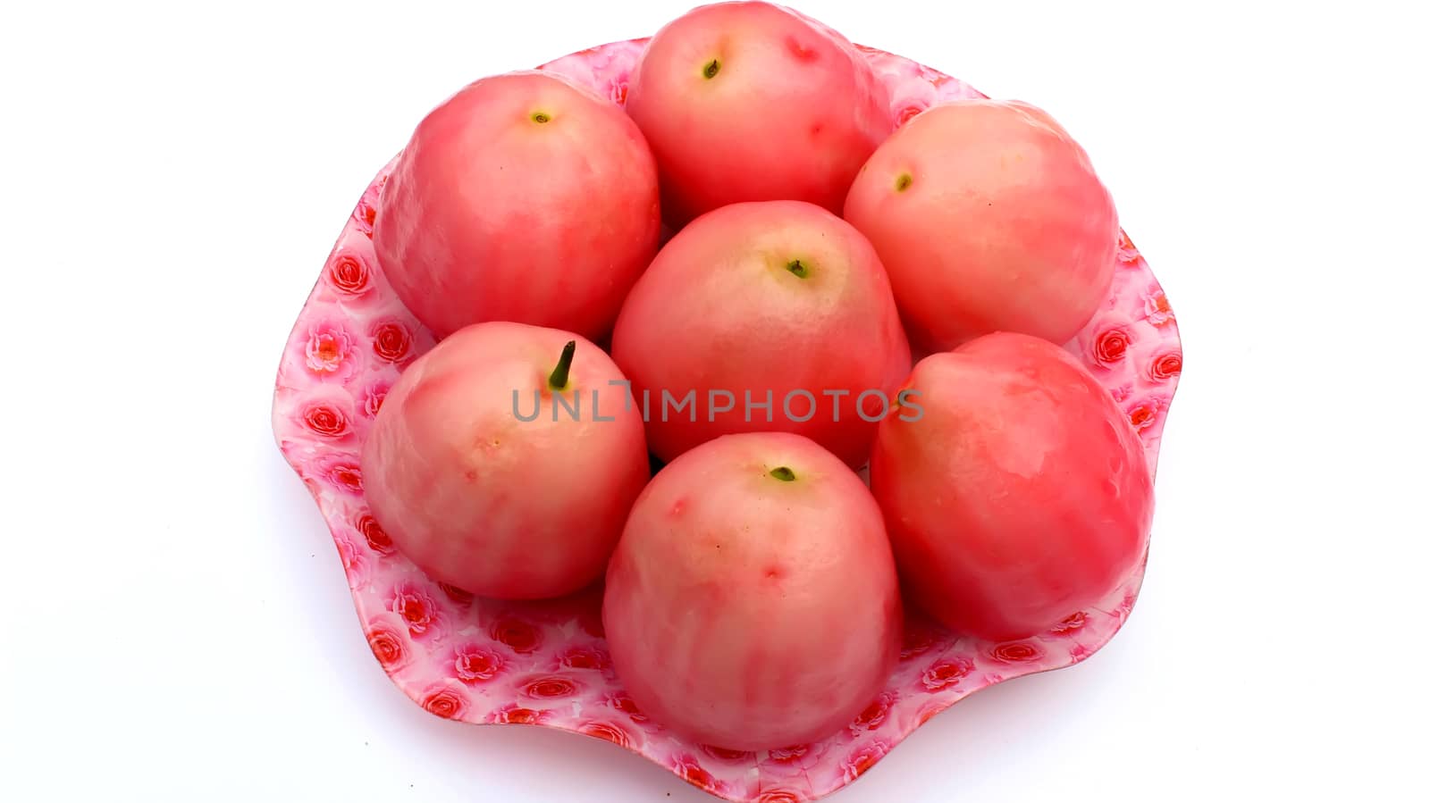 plums isolated on white background