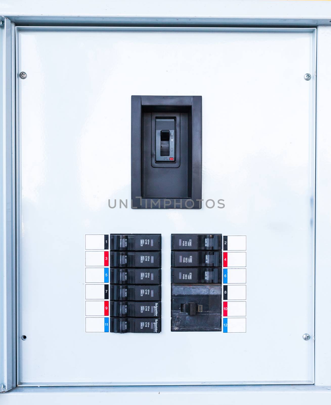 Electrical panel Controls and switches by nopparats