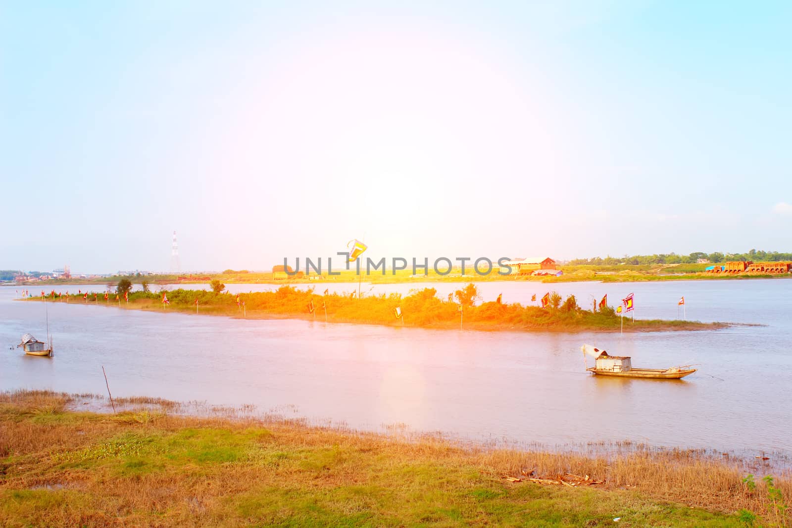 boat on the river