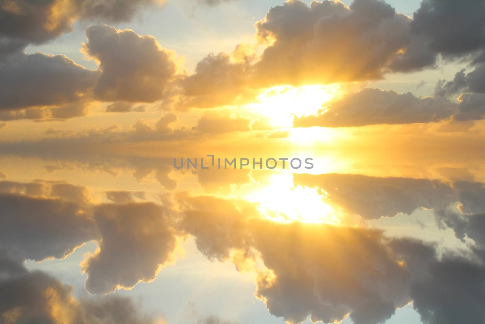 sunset on the sea